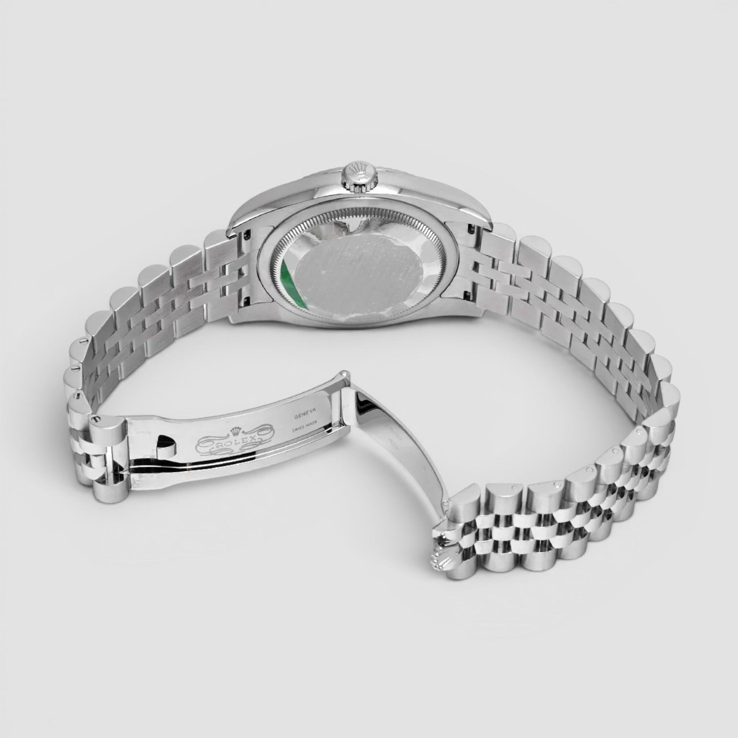 Datejust 36 White Gold/Steel Bronze Waves Diamond Dial & Fluted Bezel Jubilee Bracelet