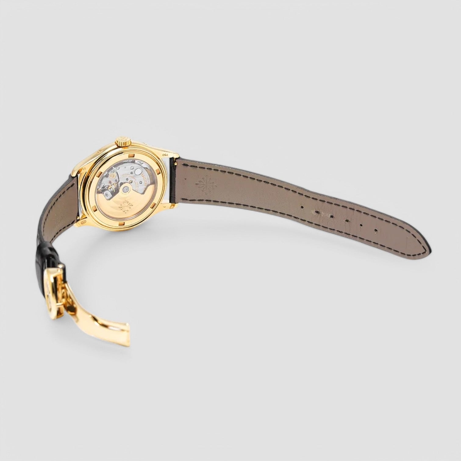 Annual Calendar Grey Dial 18K Yellow Gold