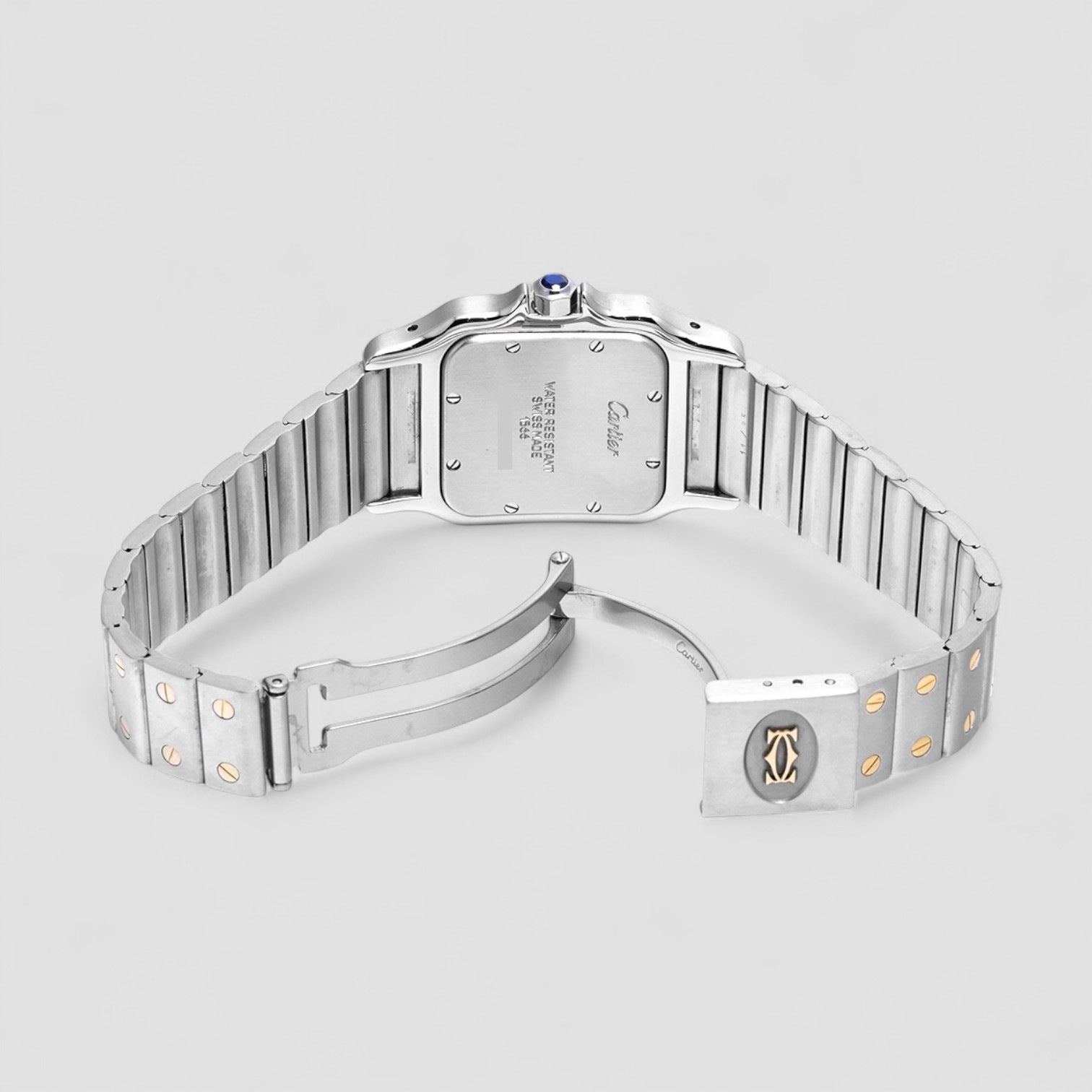 Santos Yellow Gold and Stainless Steel Quartz