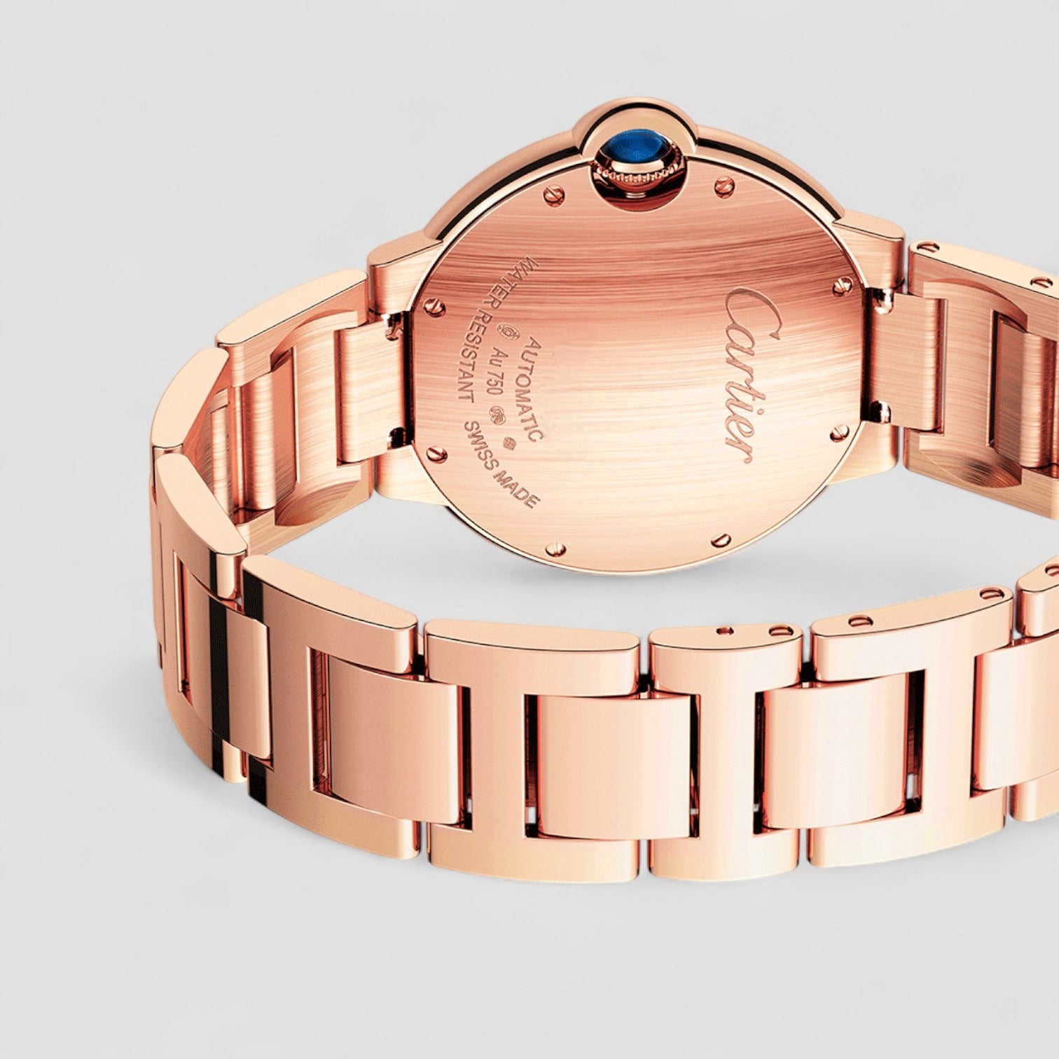 Ballon Bleu De Automatic Diamond Silver Dial Ladies Watch