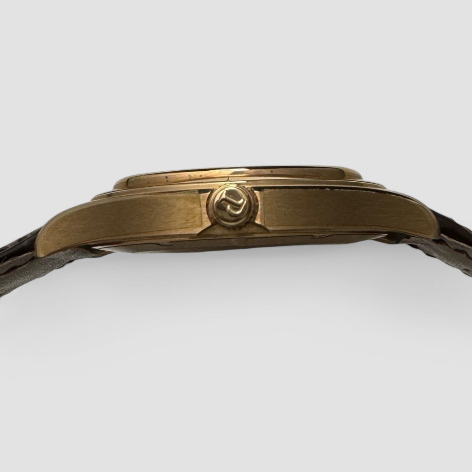 Emperador Automatic Silver Dial Brown Leather Men's Watch