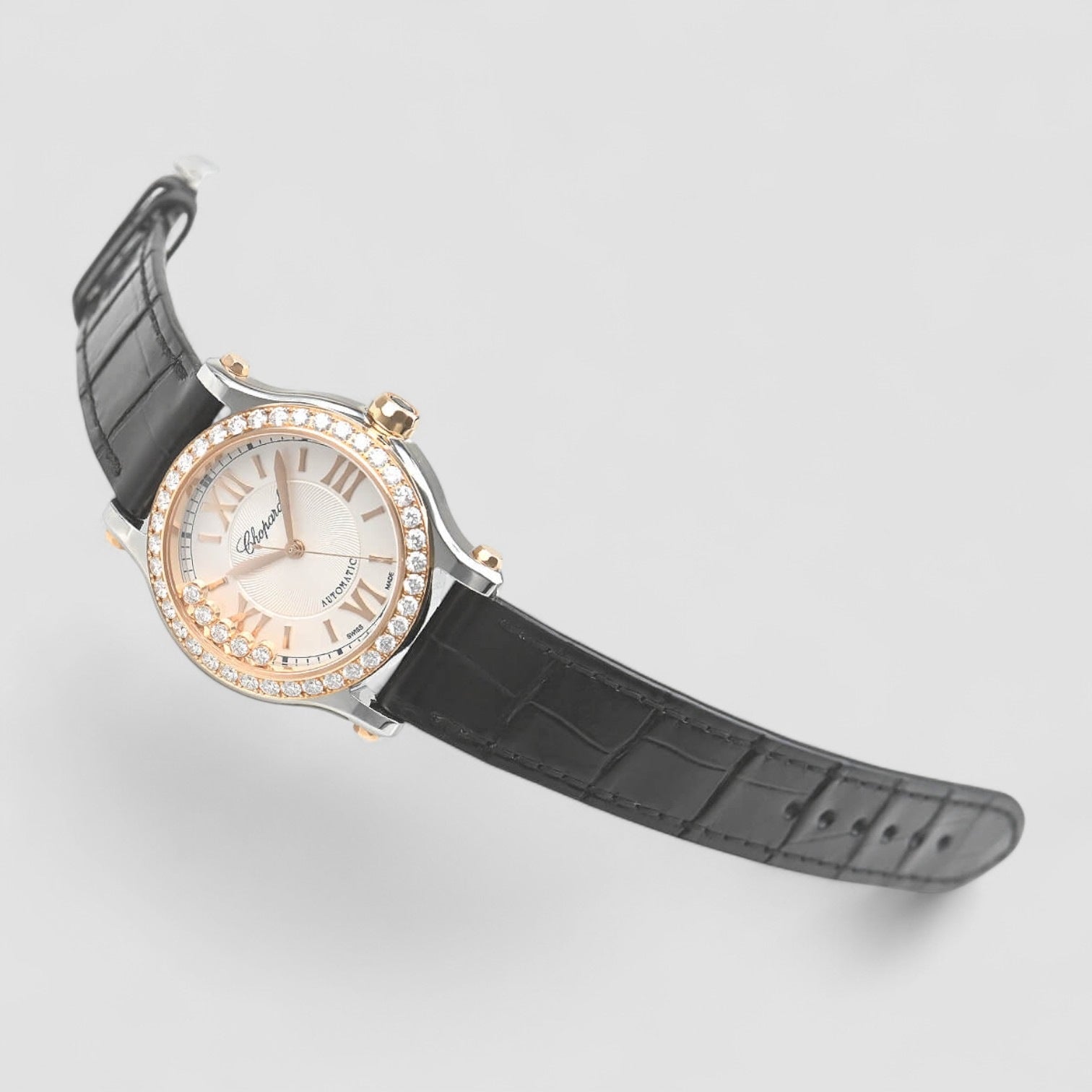 Happy Sport 30 MM Automatic Silver colored/Leather