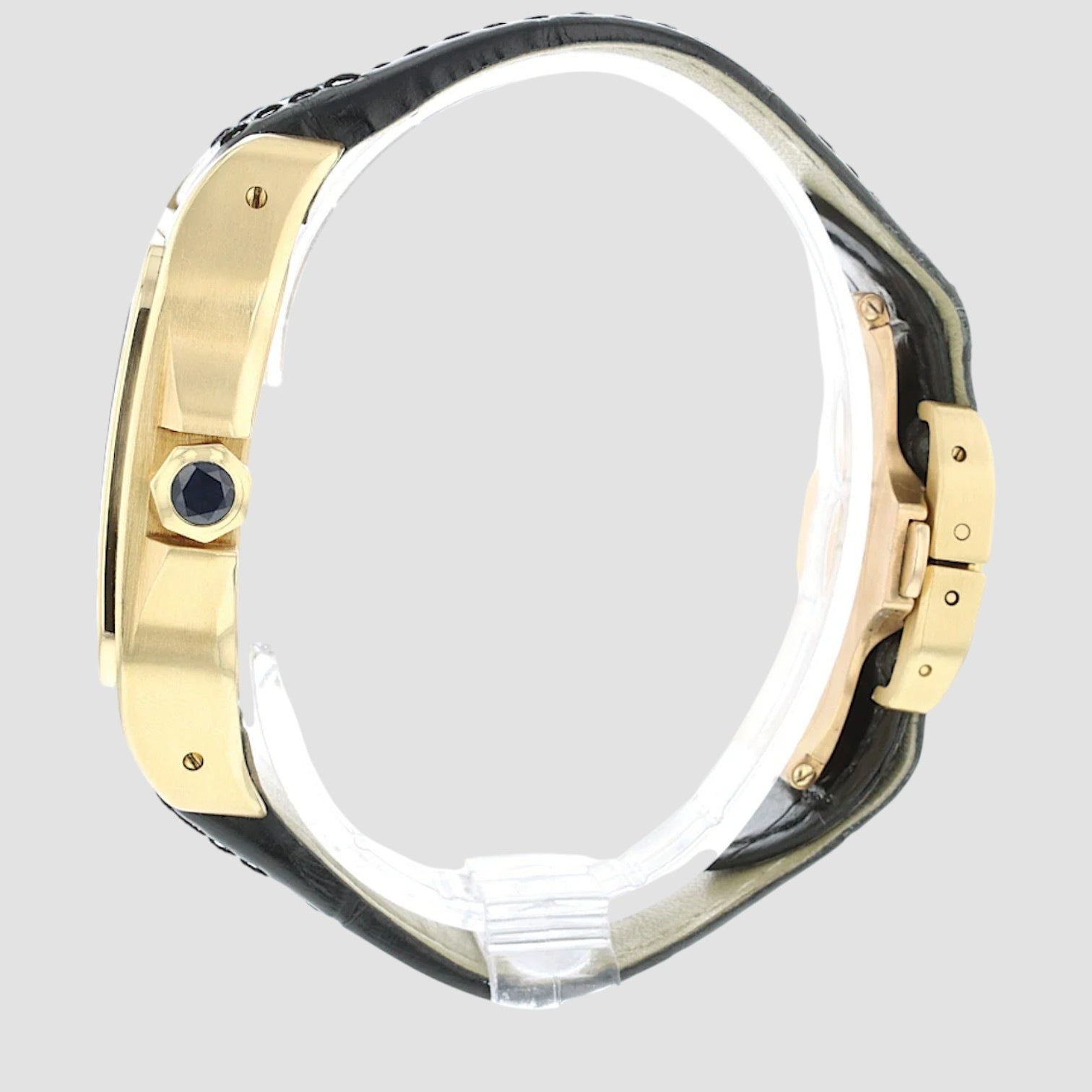 Santos 100 18K Yellow Gold Men's Watch