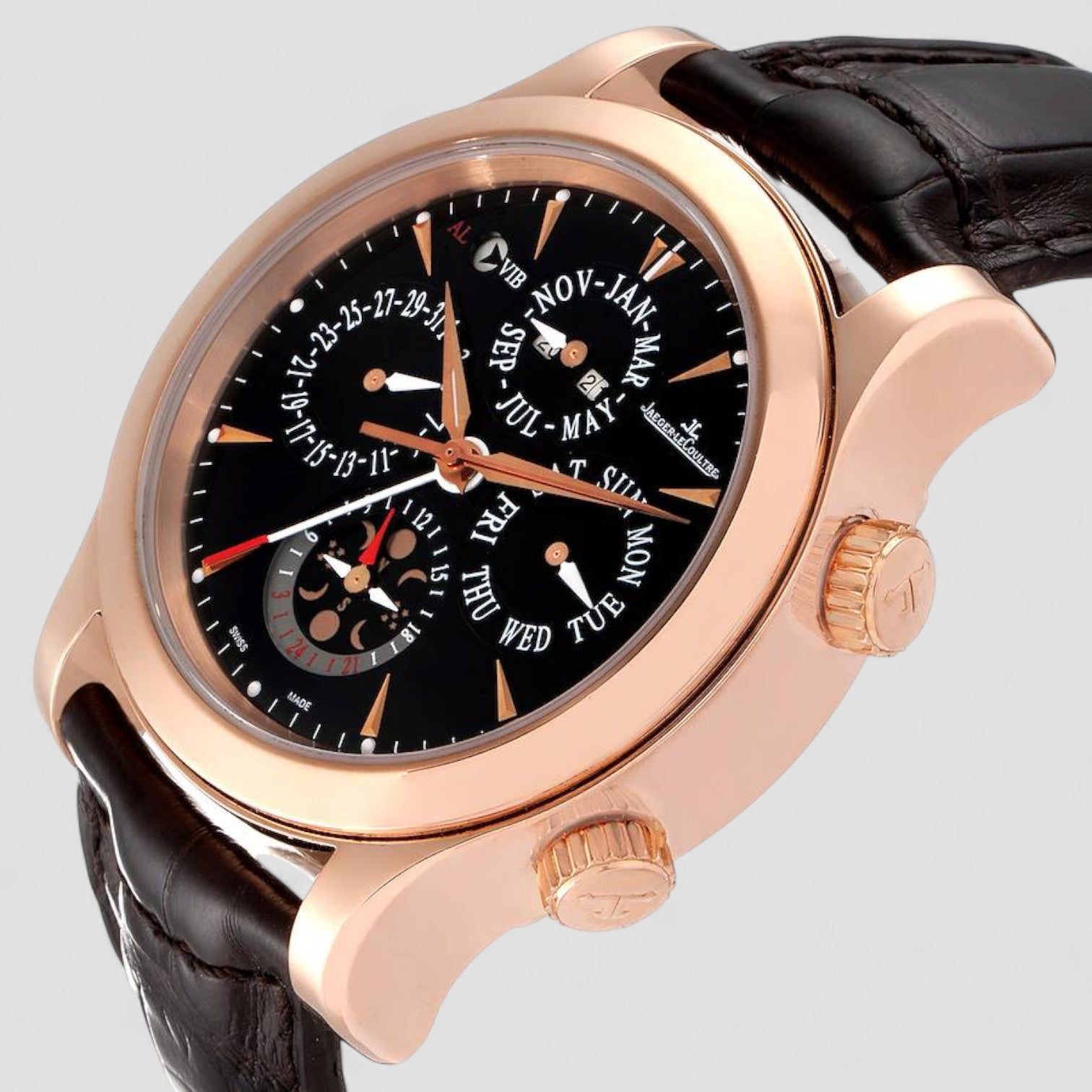 Master Grand Reveil Perpetual 18K Rose Gold Black Dial