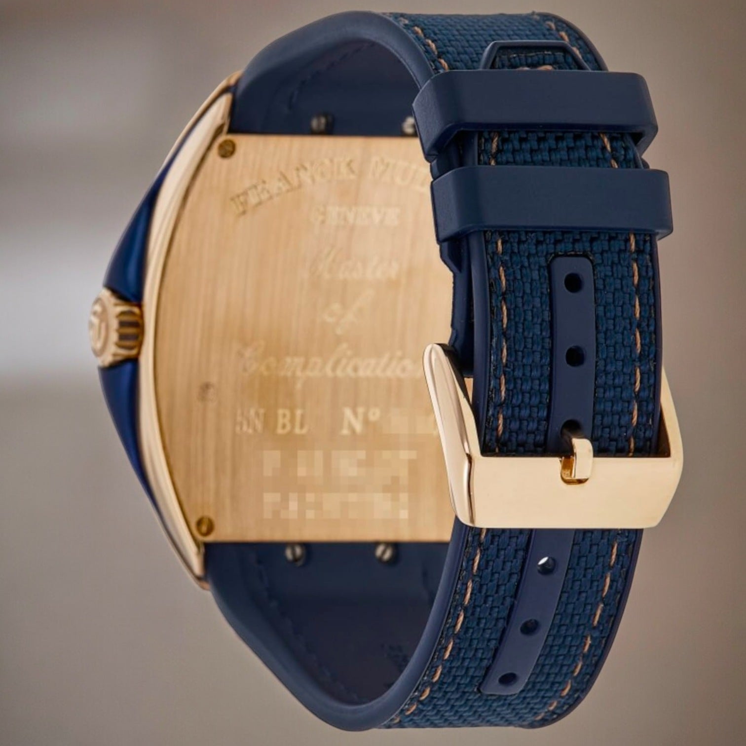 Vanguard Yachting 18kt Rose Gold Blue Dial Men's Watch