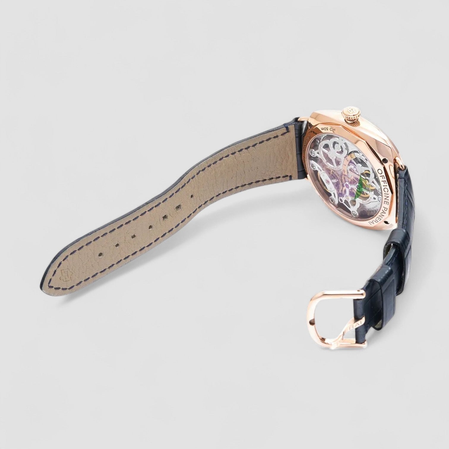 Radiomir 3 Days GMT Oro Rosso 18k Rose Gold Mens Watch