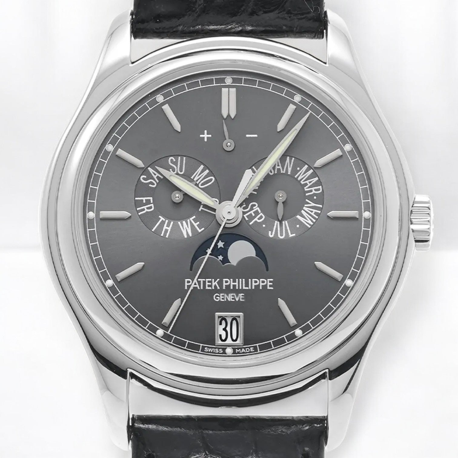 Annual Calendar 5146P Grey Dial Platinum