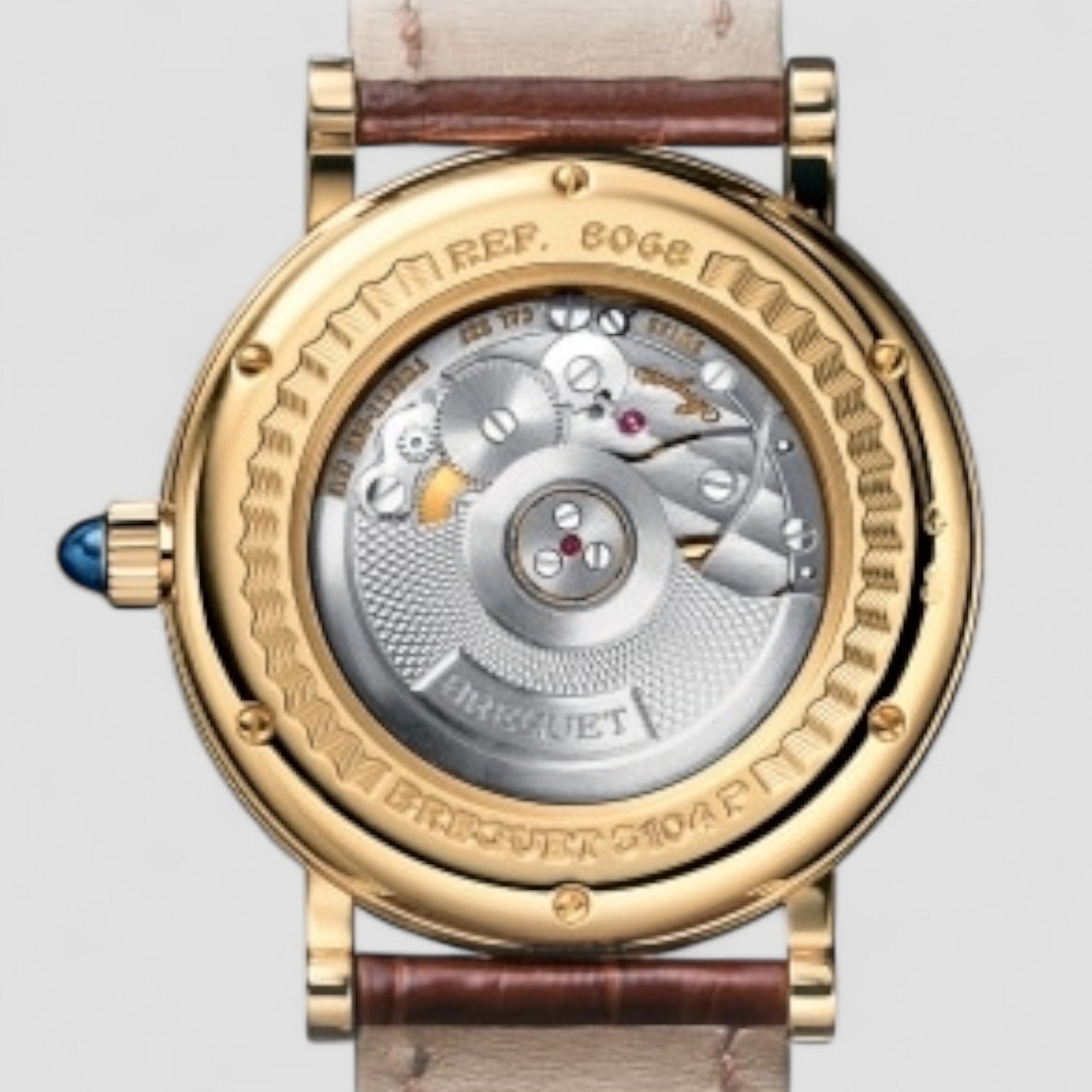 Classique Natural White Dial 18K Yellow Gold 30mm