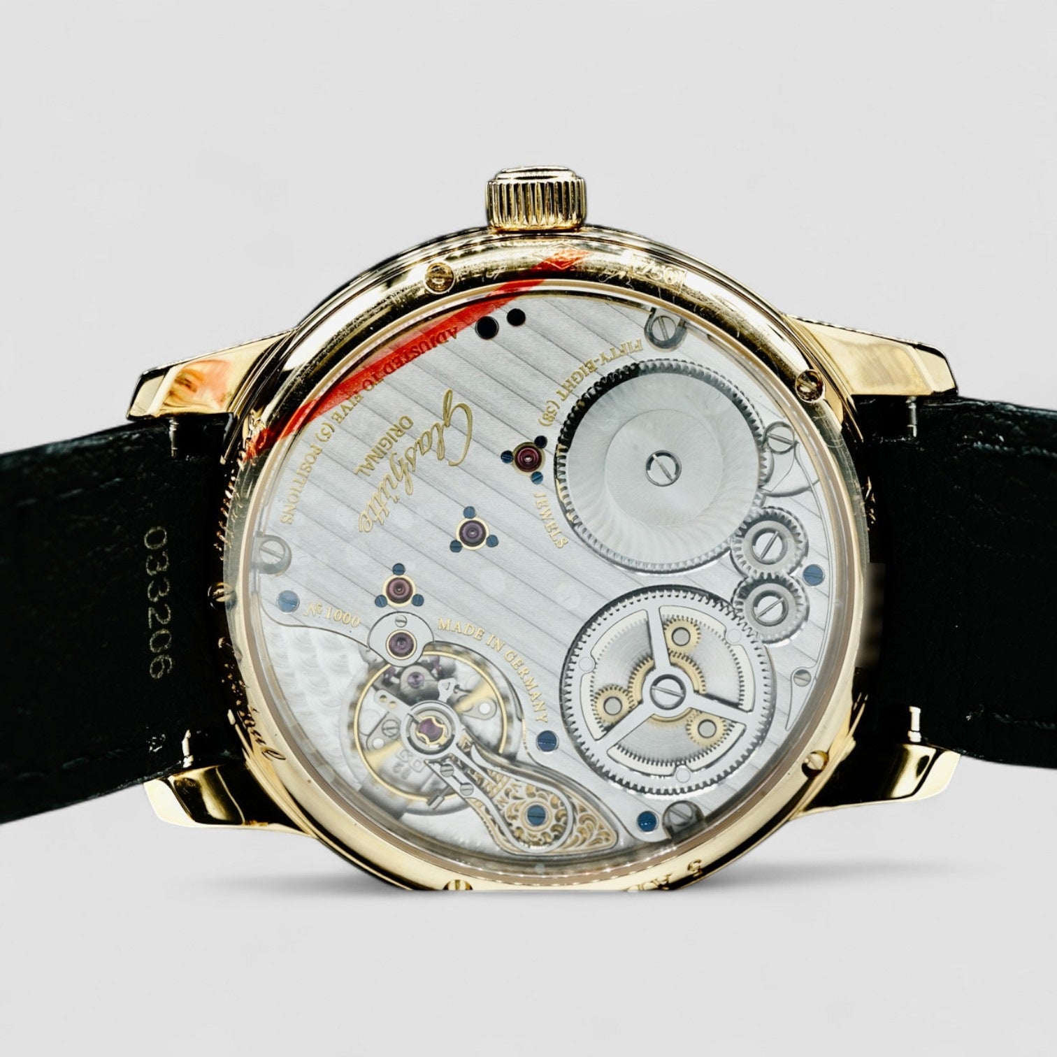Senator Chronometer 18K Yellow Gold Silver Dial