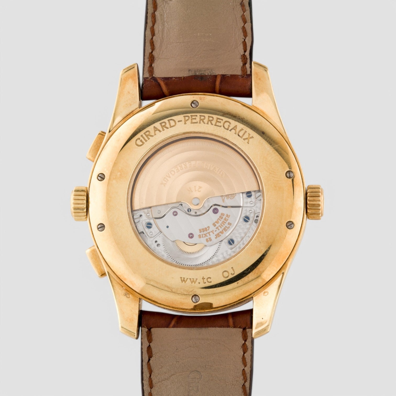 ww.tc Mens Watch 18K Yellow Gold