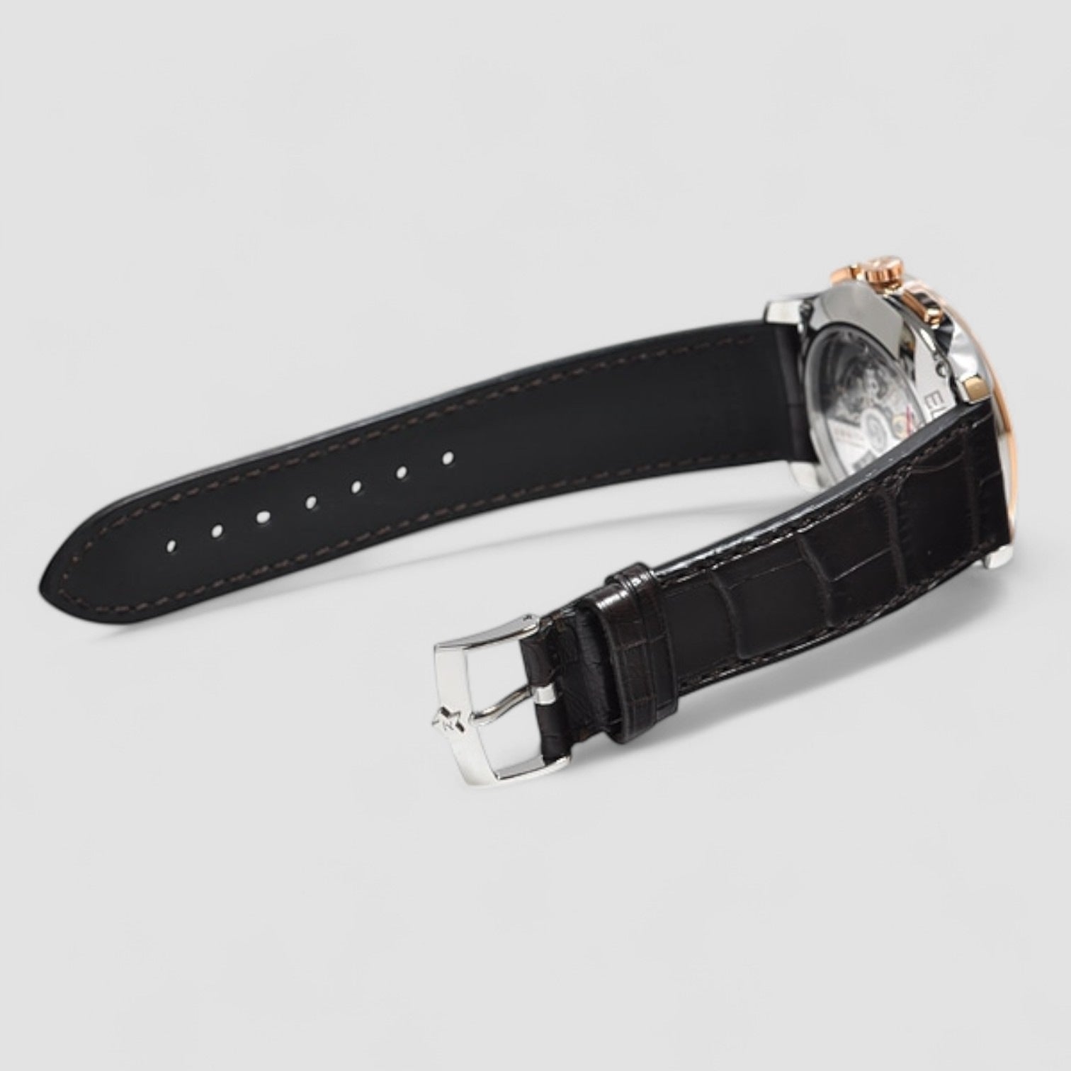 Captain Chronograph SS / Rose Gold Silver Dial