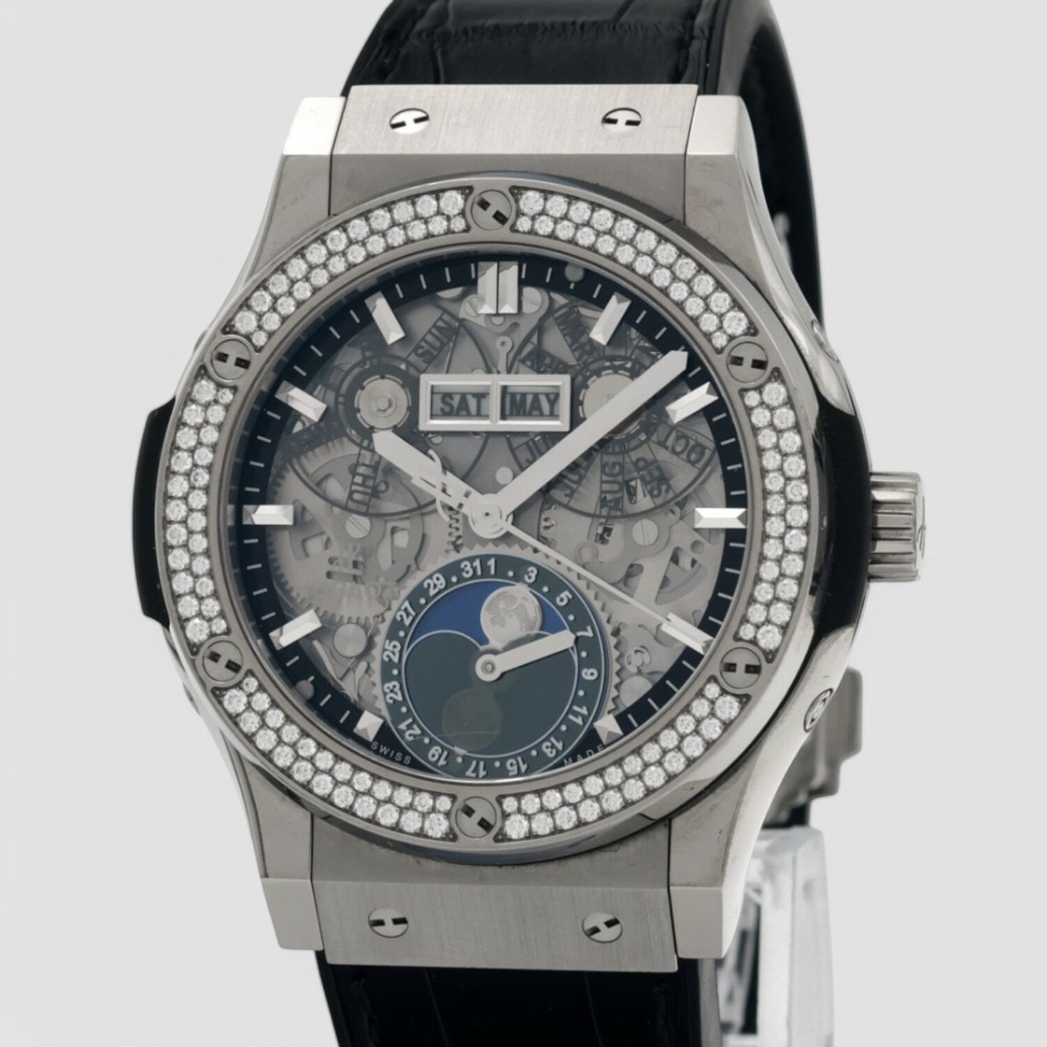 Classic Fusion Aerofusion Moonphase Titanium Diamonds 42mm