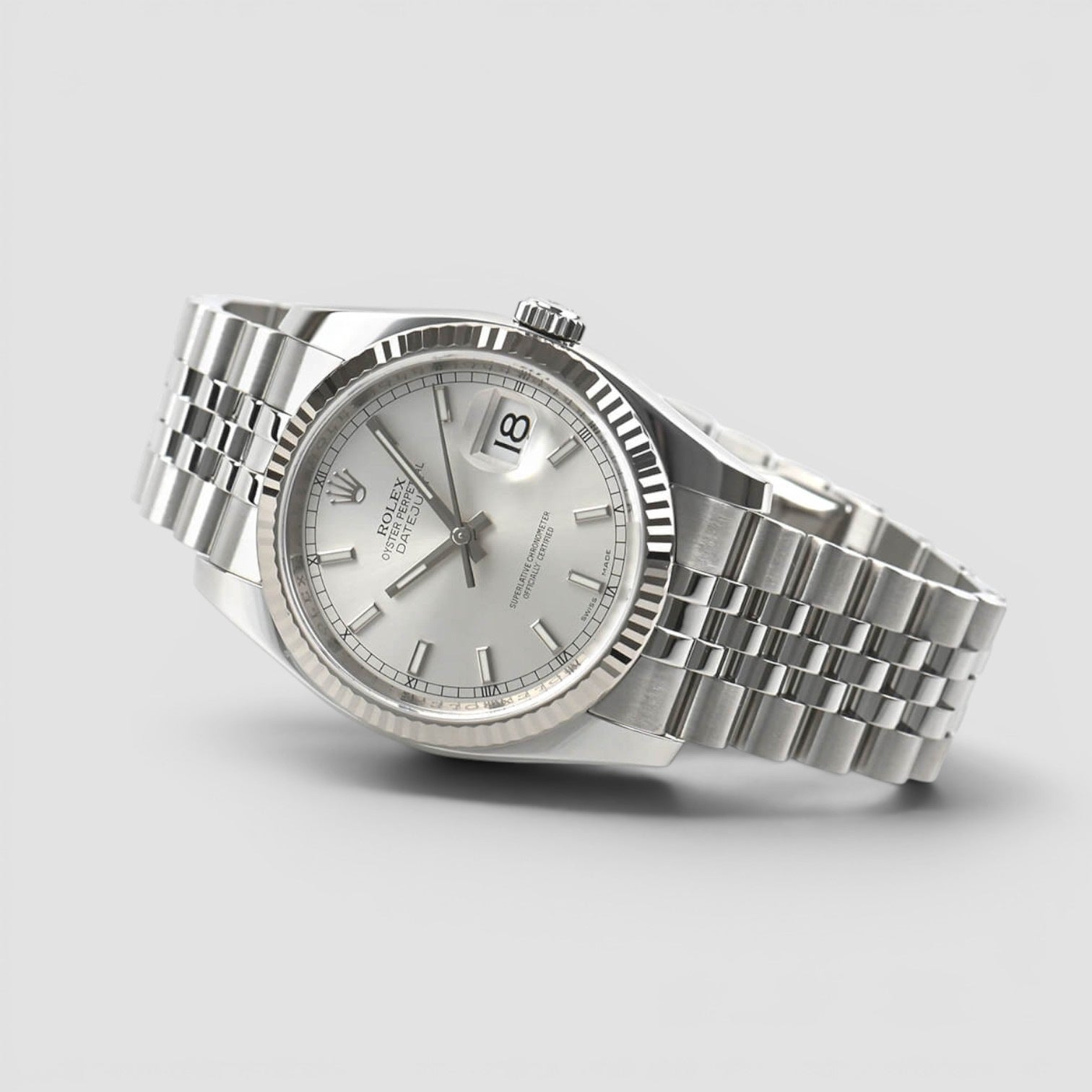 Datejust 36 Roulette Wheel Silver index Dial jubilee