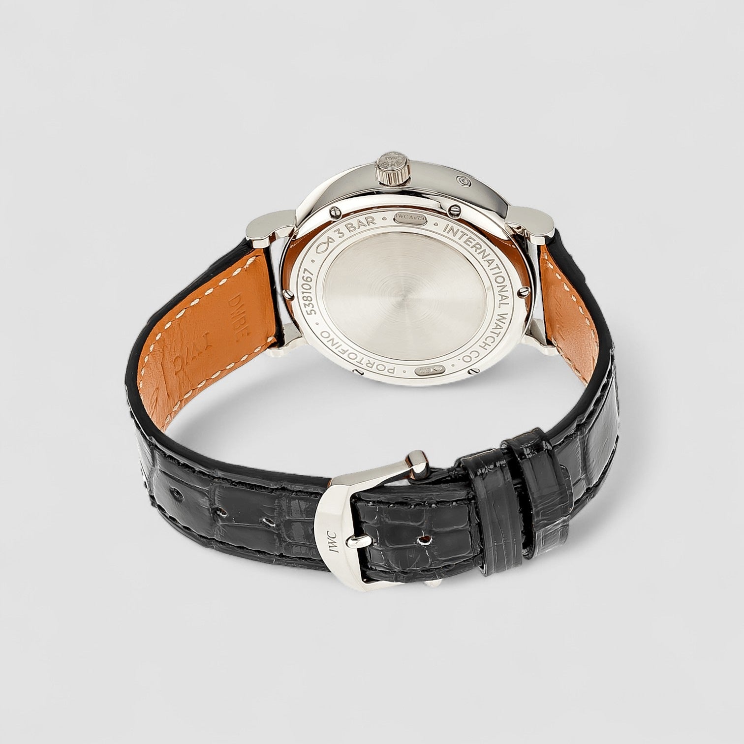 Portofino 18kt White Gold Black Dial Diamond Automatic