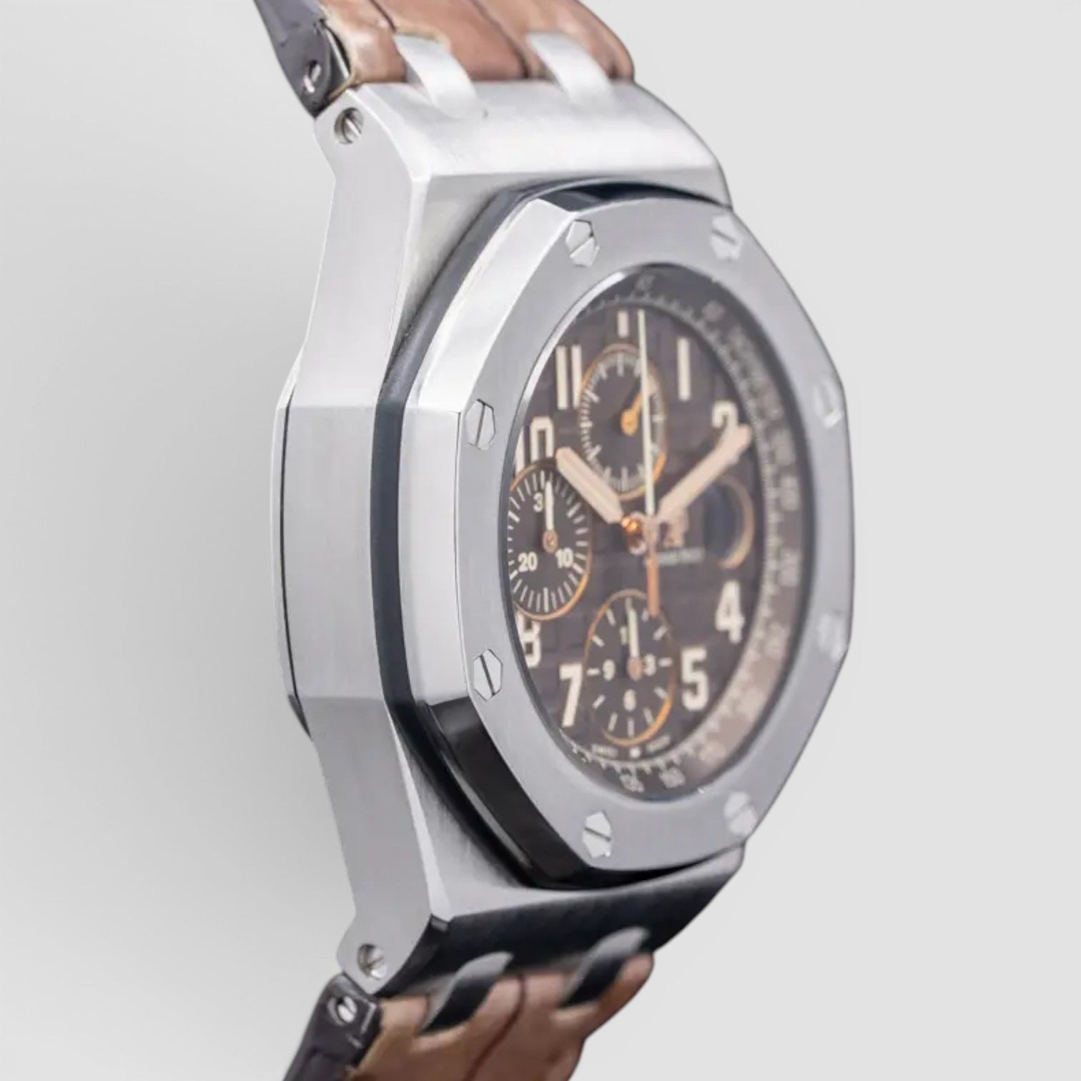 Royal Oak Offshore Chronograph 42mm Steel Brown Mega Tapisserie Dial