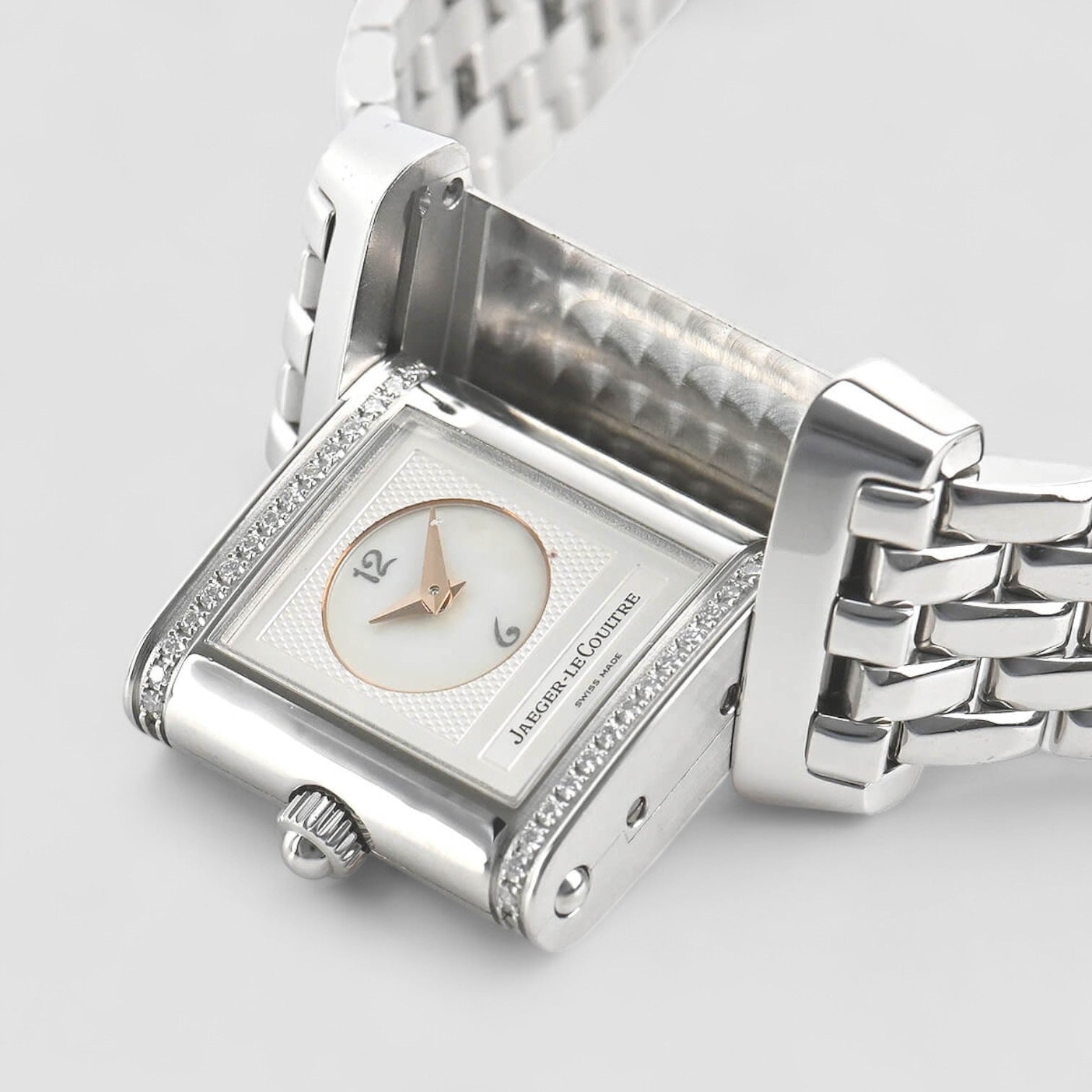 Reverso Duetto Stainless Steel Diamonds