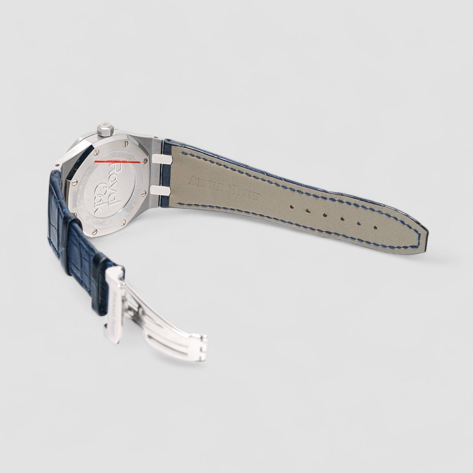 Royal Oak Dual Time SS / SS Blue Dial + Rubber Strap