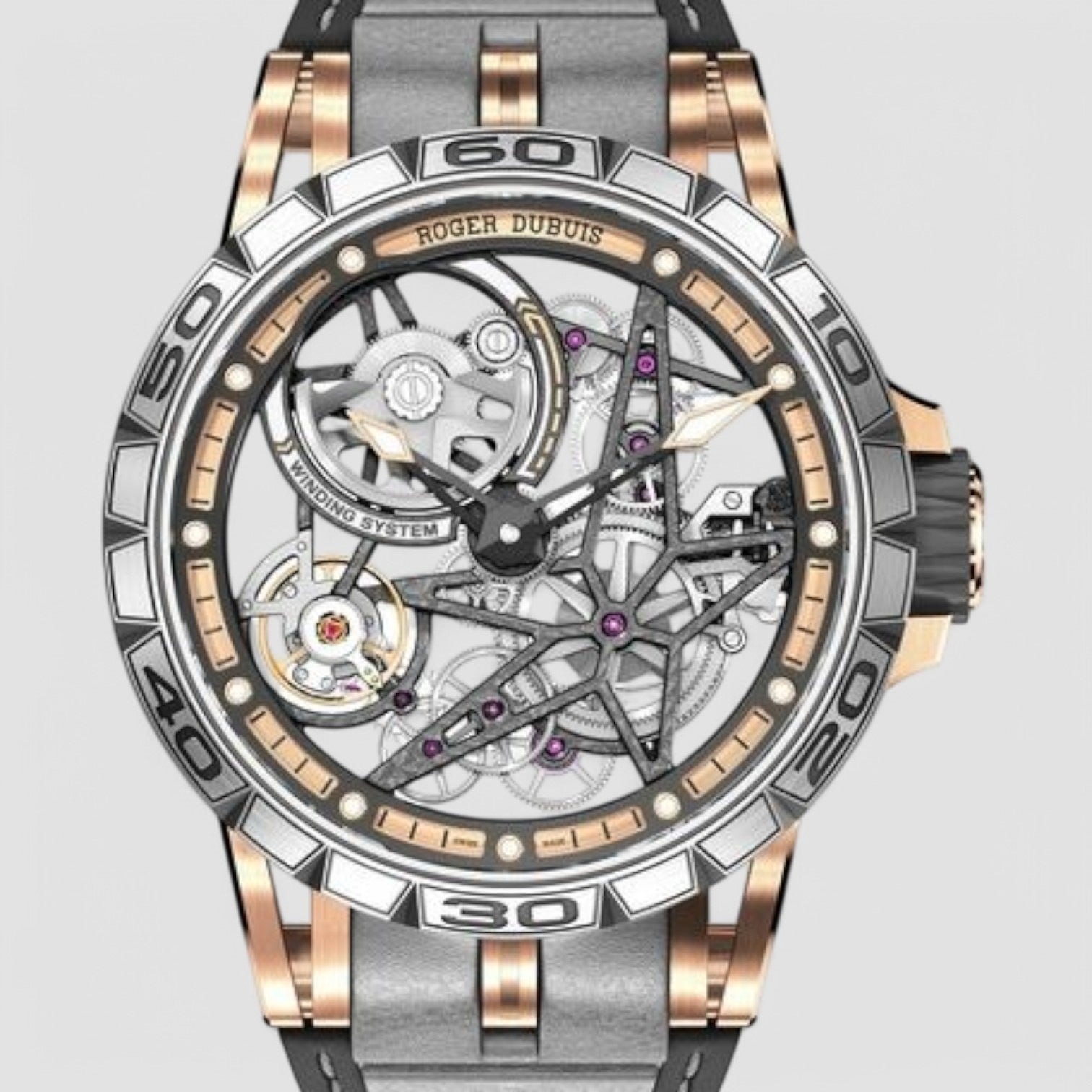 Excalibur Spider Automatic Skeleton Men's Watch