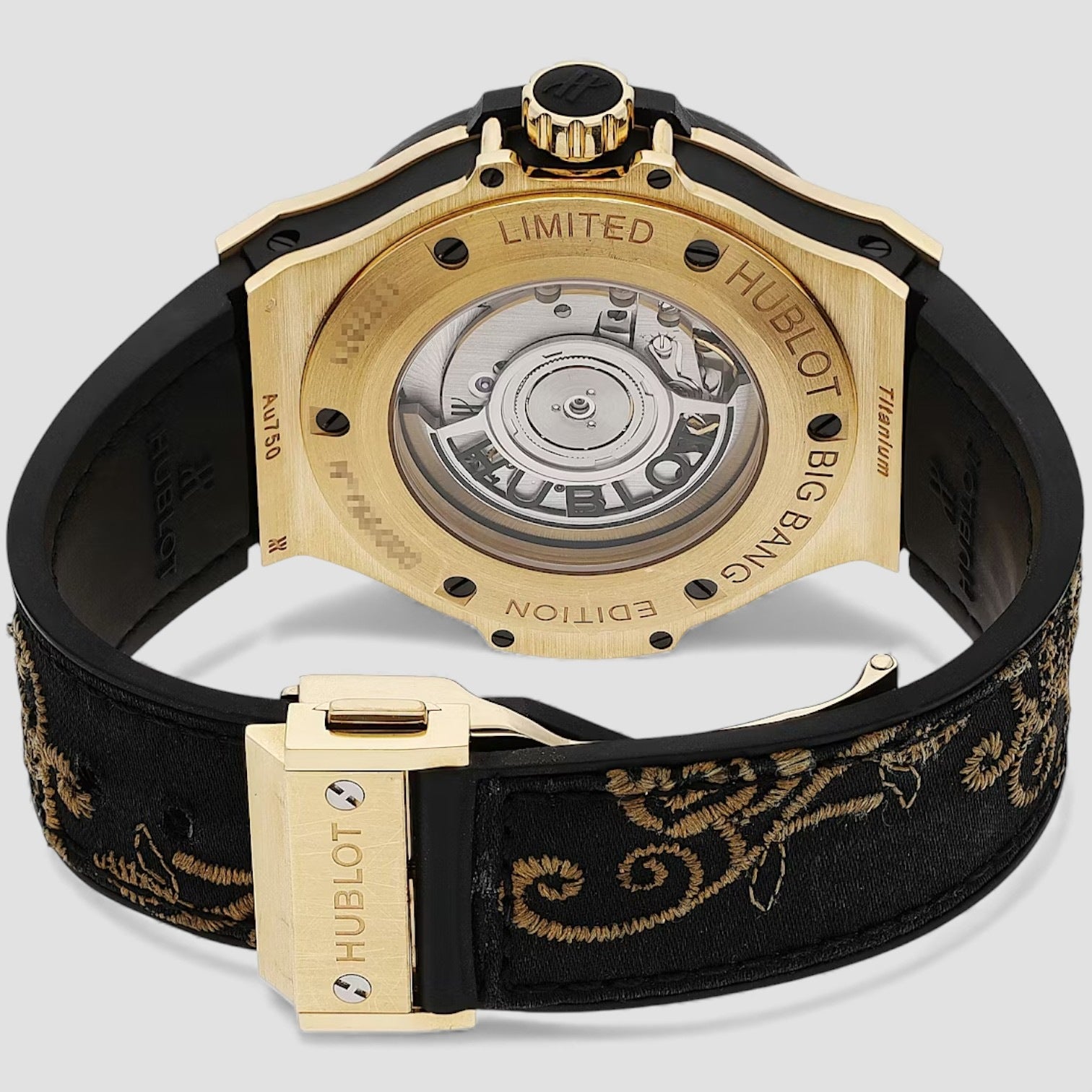 Big Bang Broderie Yellow Gold and Diamond Ladies' Watch