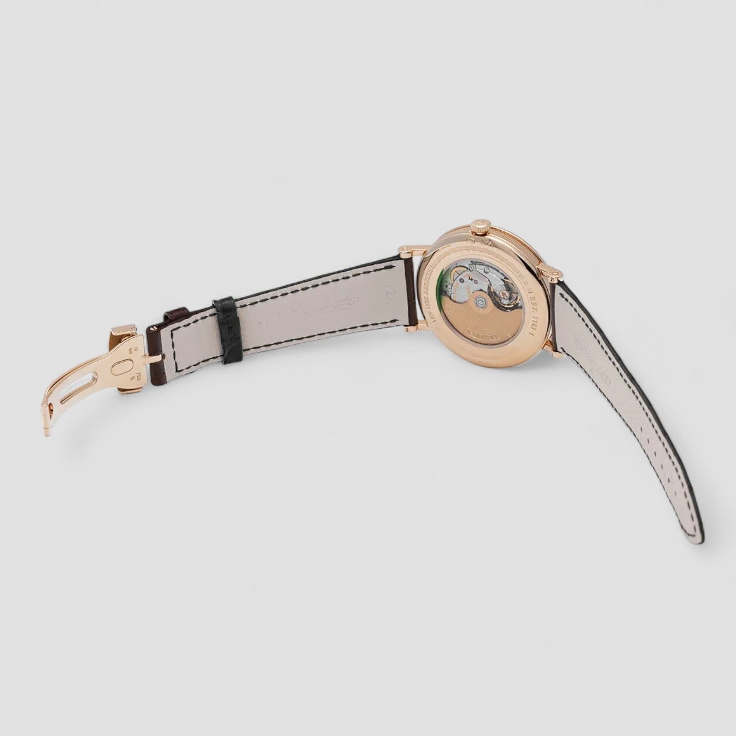 Classique Automatic Gold Dial Brown Leather Men's Watch