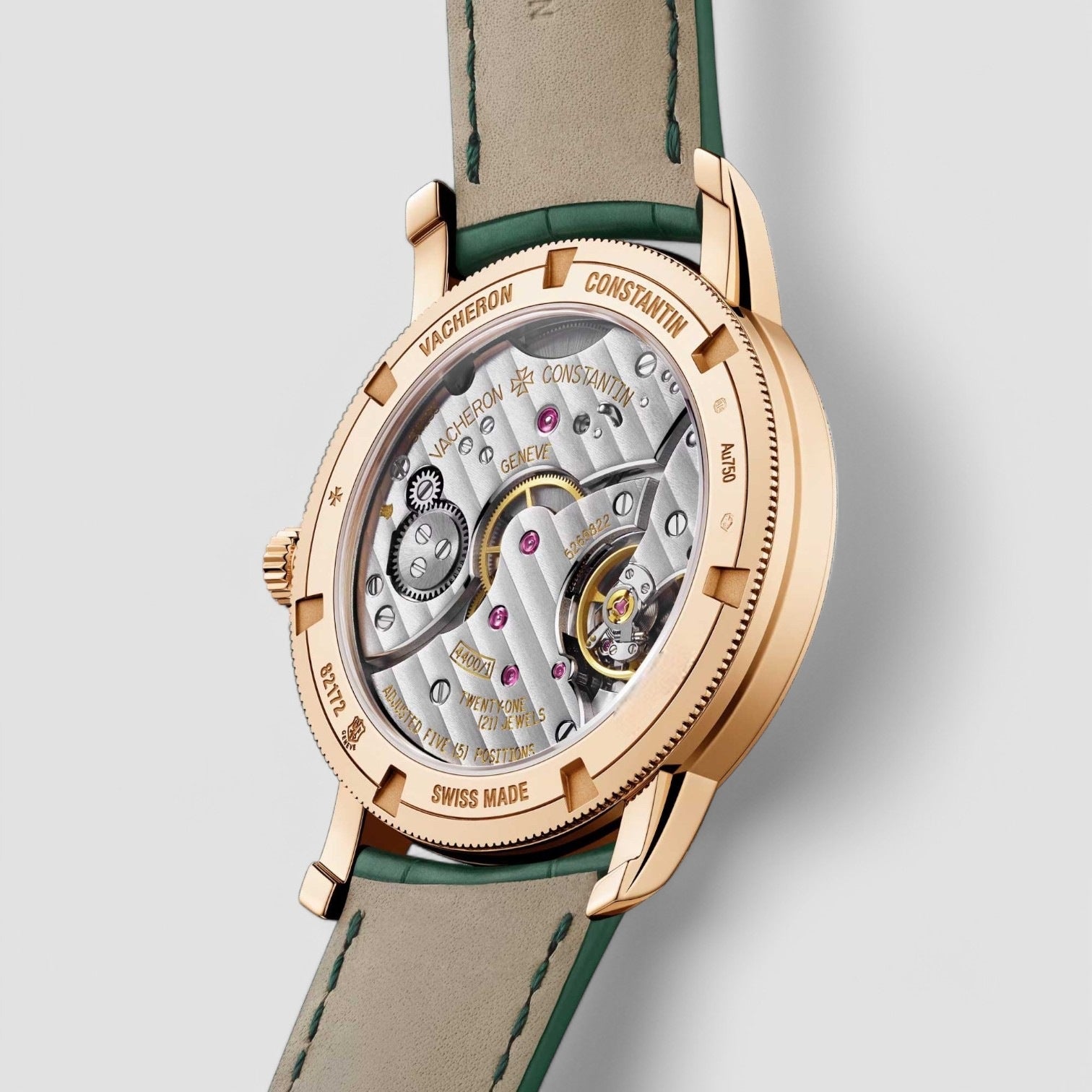 Patrimony Traditionnelle Manual Wind 18K Rose Gold GREEN DIAL
