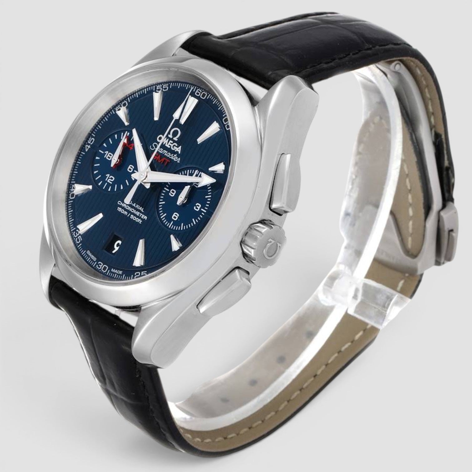Seamaster Aqua Terra GMT Chronograph 43mm Steel Blue Dial