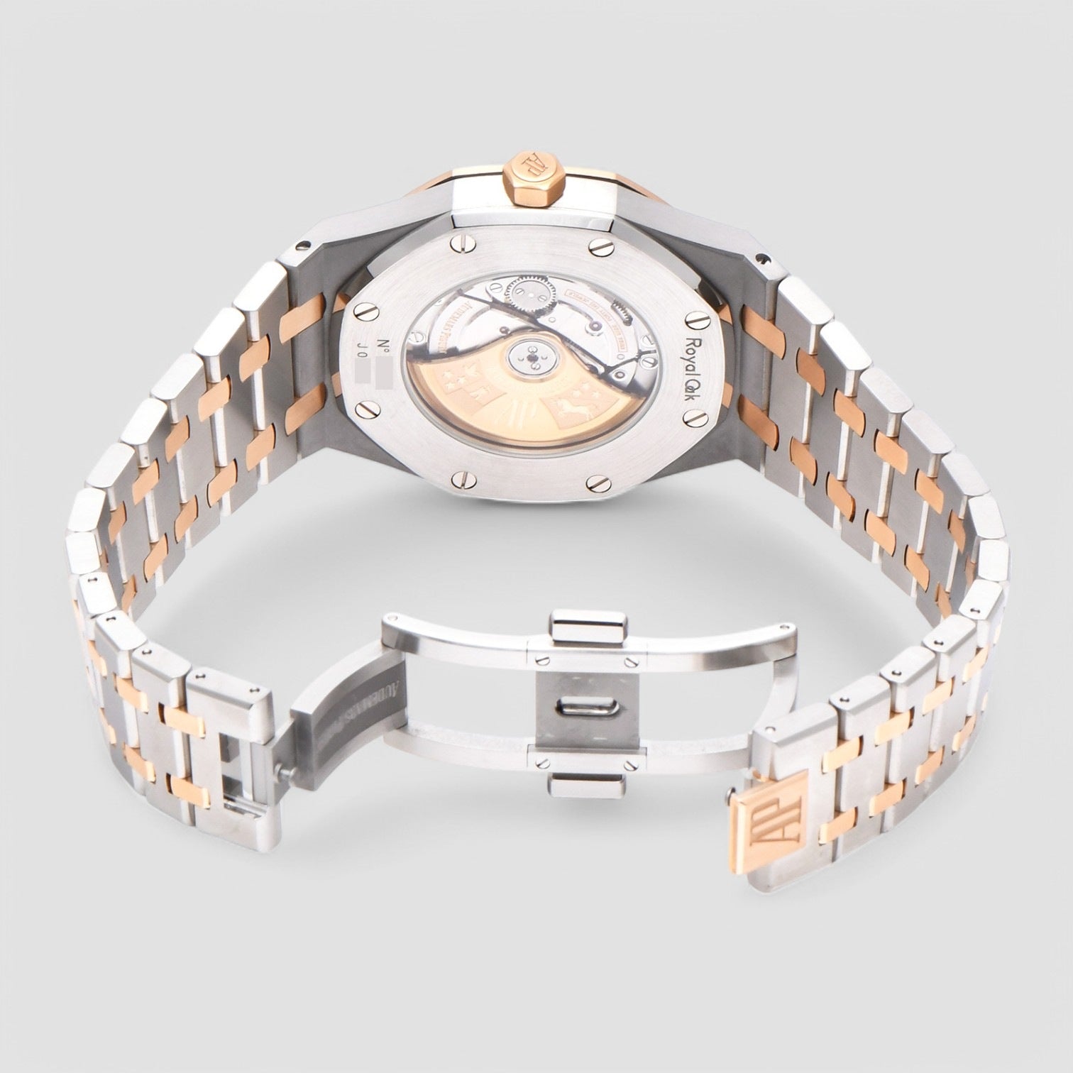 Royal Oak 15400 Rose Gold/ SS Silver Dial SS RARE