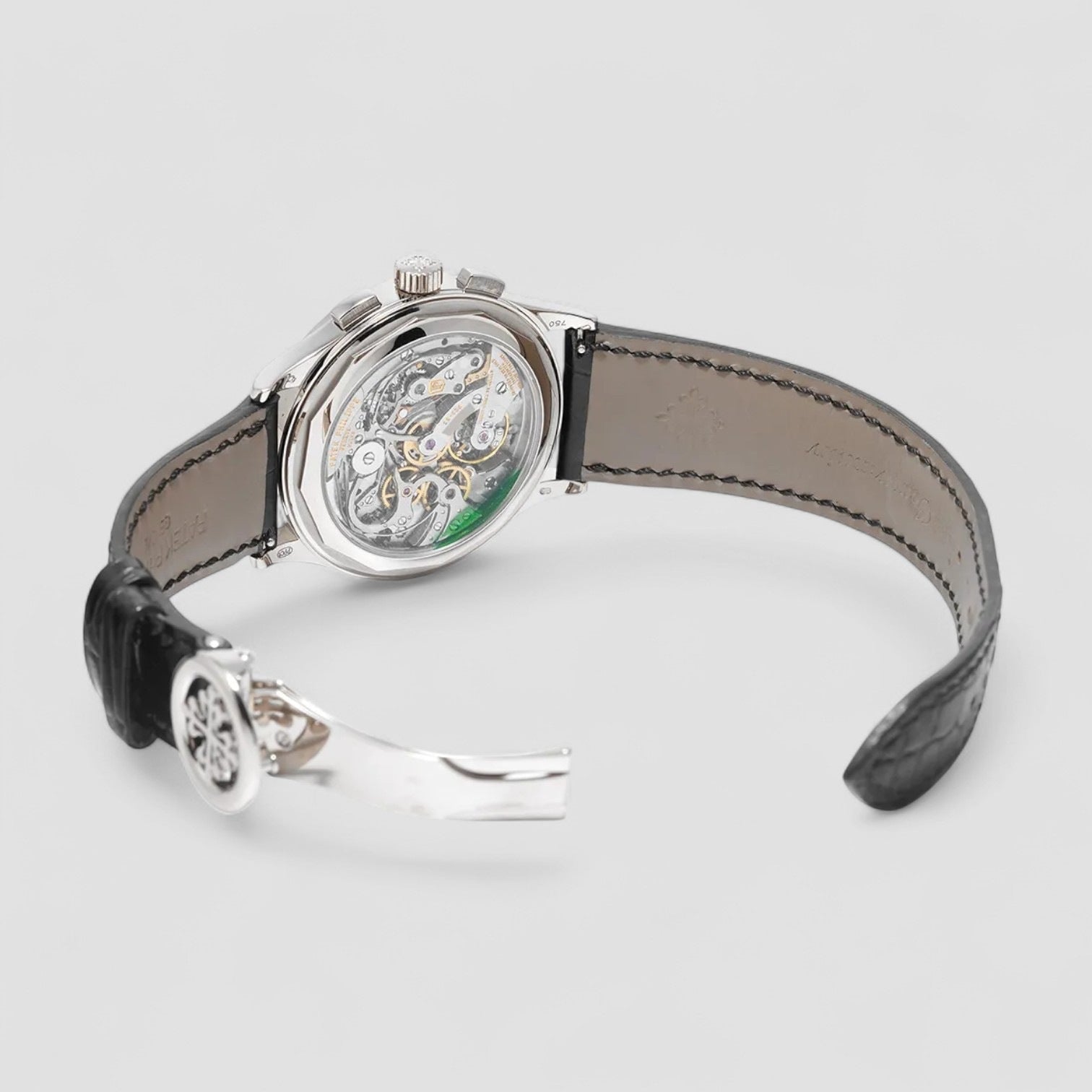 Chronograph 18K White Gold / Silver Pulsation