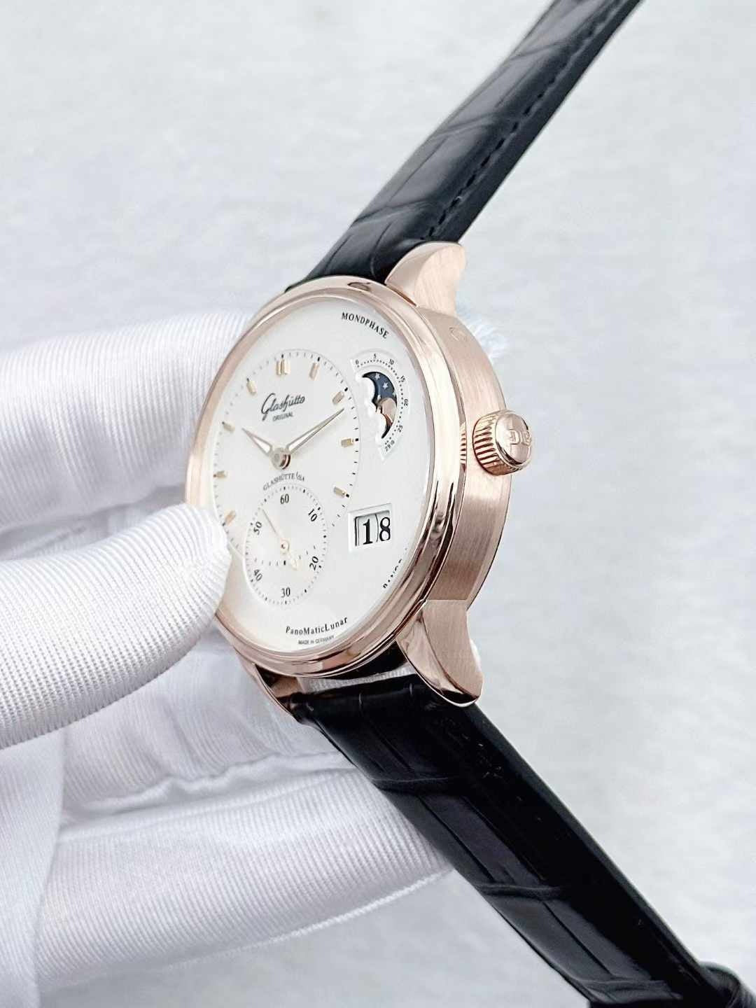 PanoMaticLunar Silver Dial 18K Rose Gold