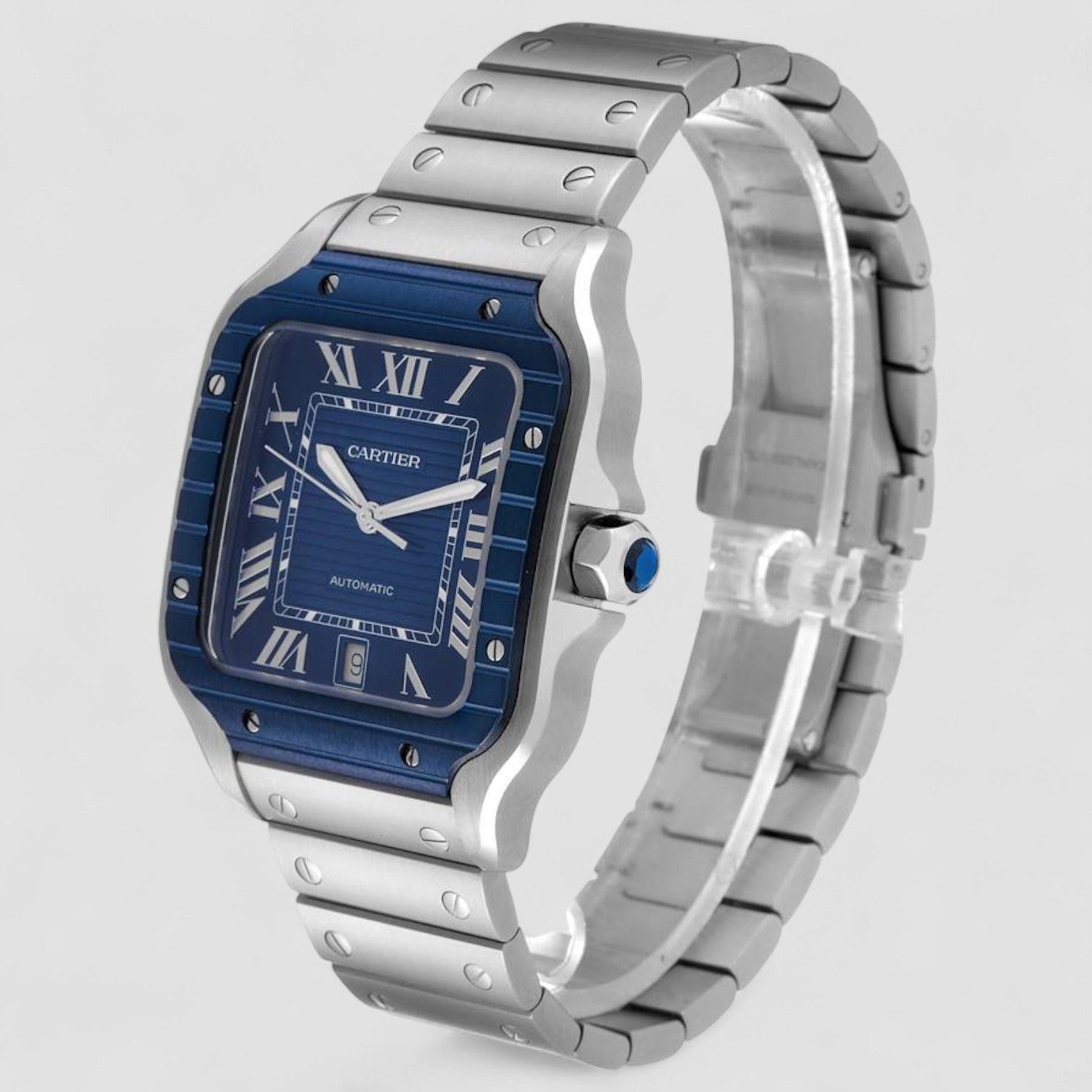 Santos De Cartier Blue Dial