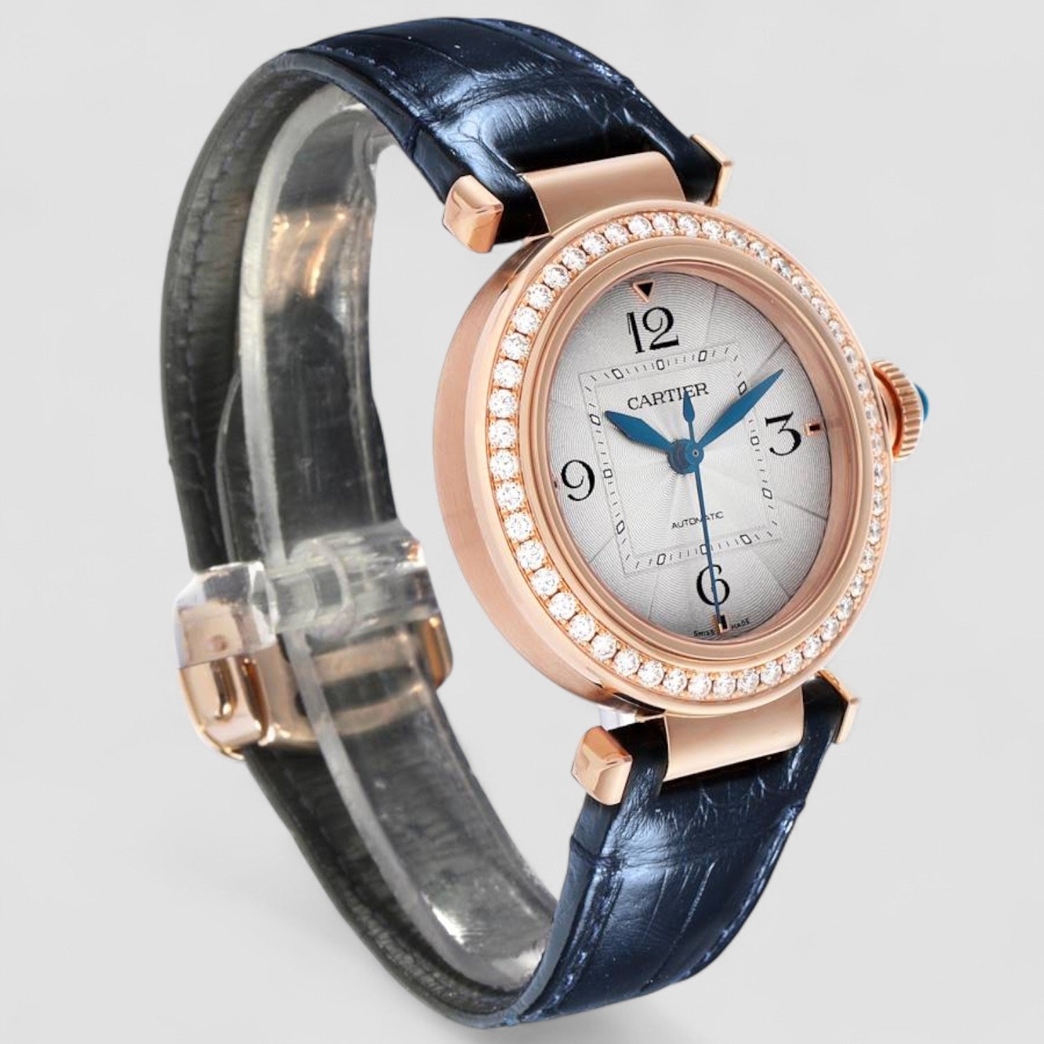 Pasha 35mm Rose Gold Diamond Ladies Watch