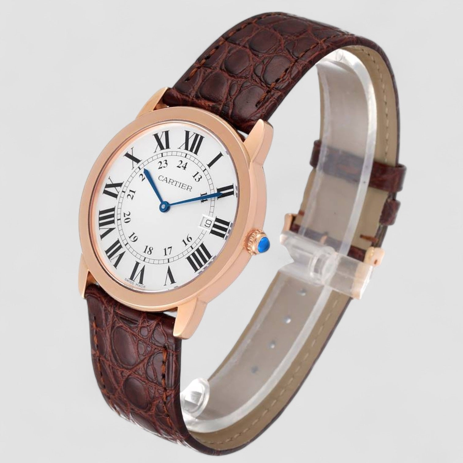 Ronde Solo Large Rose Gold Steel Mens Watch