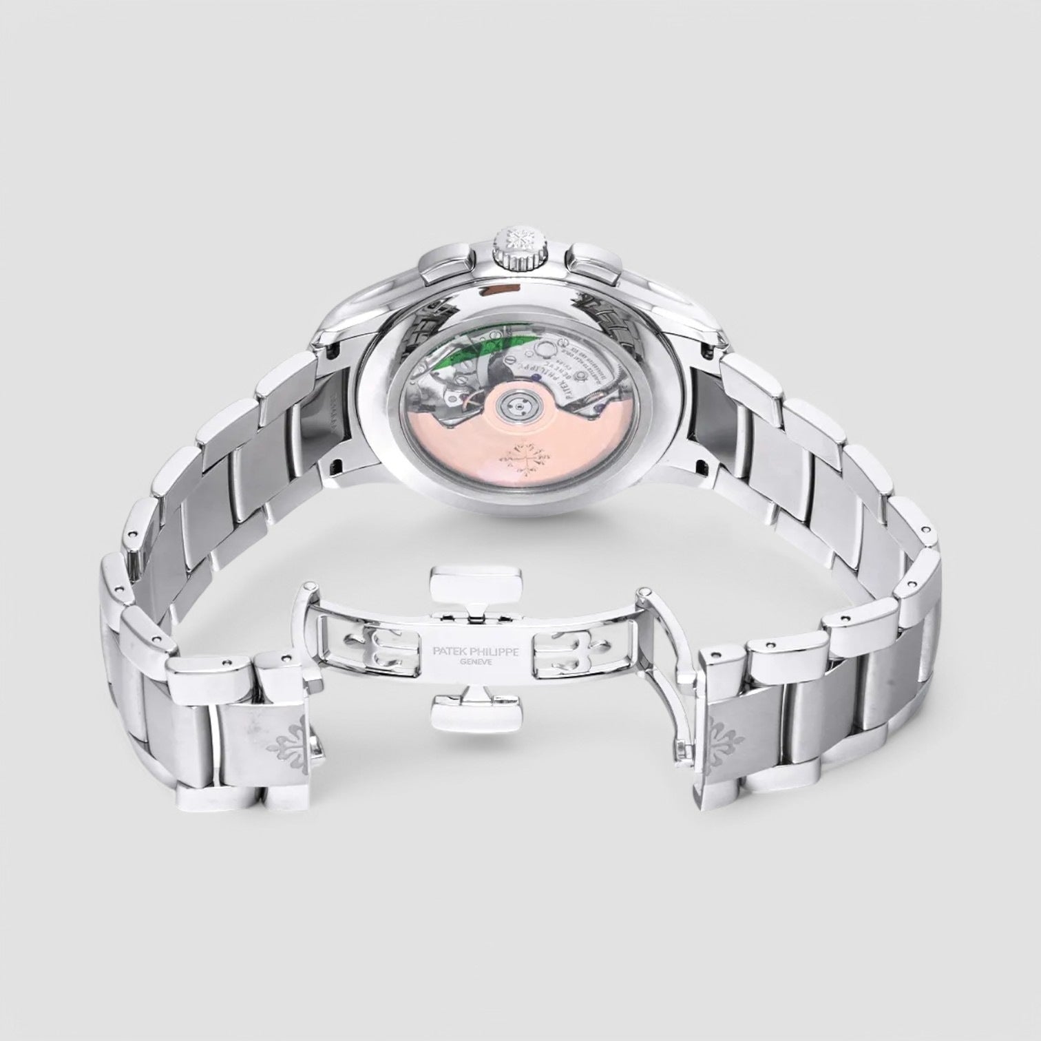 Chronograph Annual Calendar Green Dial SS
