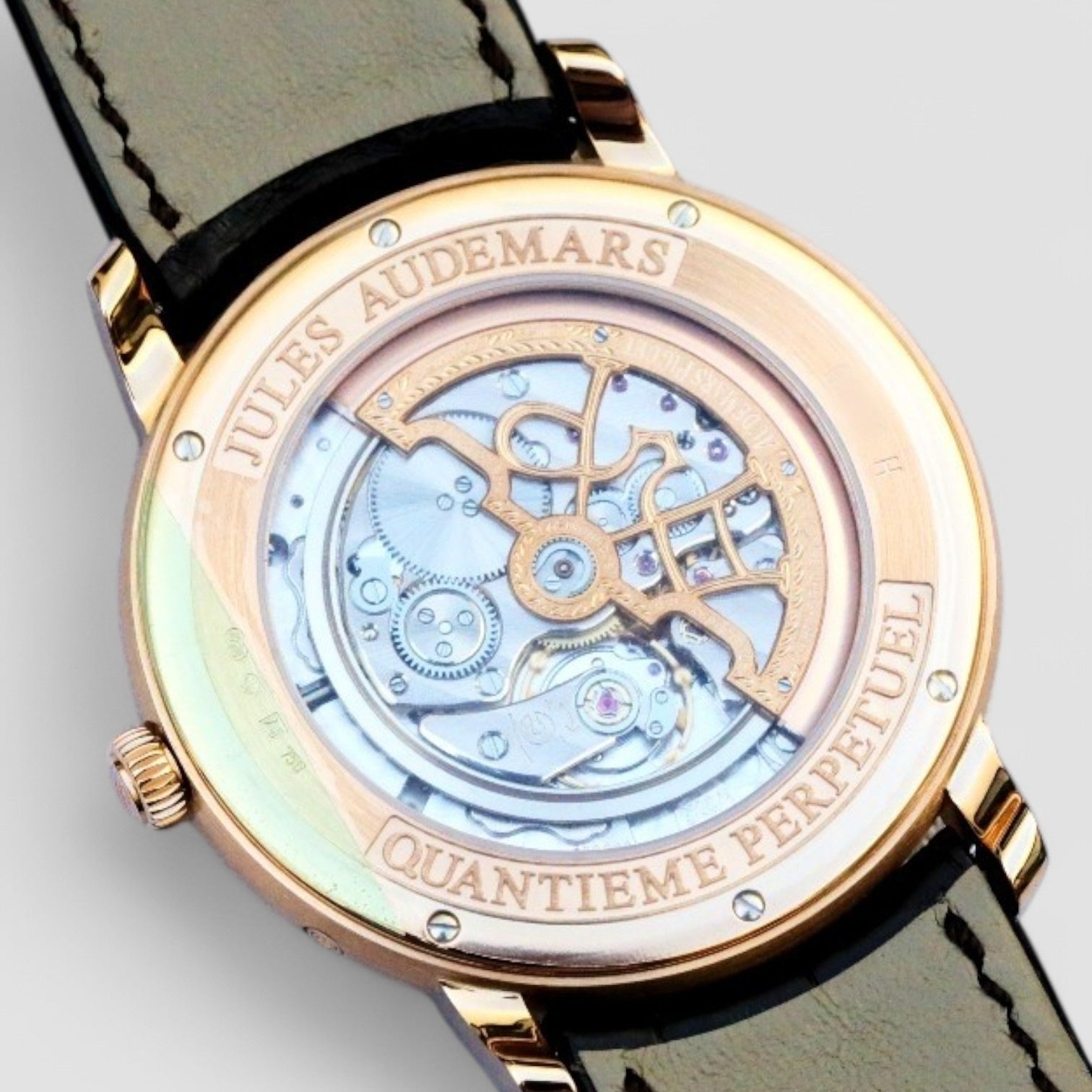 Jules Audemars Perpetual Calendar Automatic Rose Gold Men's Watch