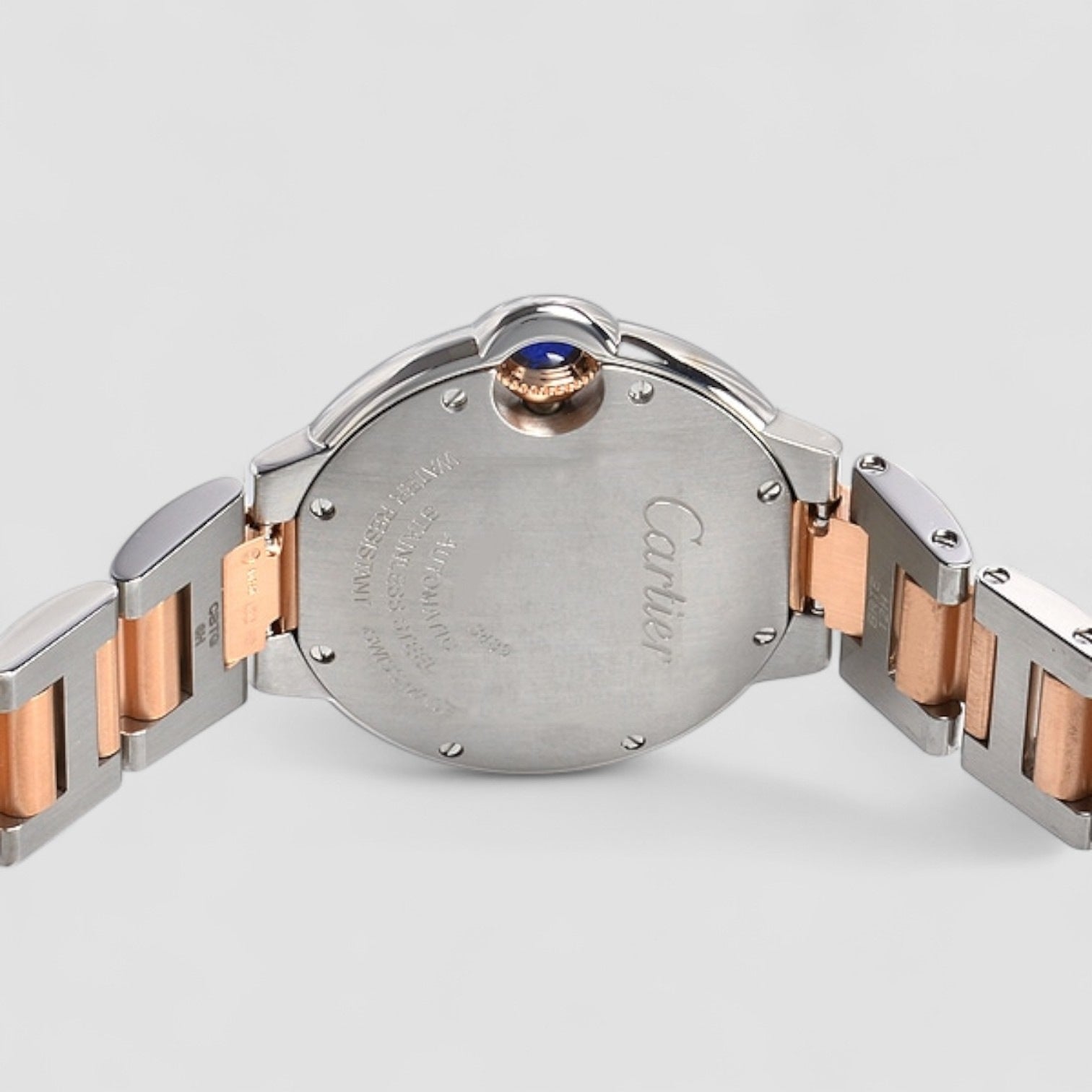 Ballon Bleu Rose Dial Gold Ladies Watch