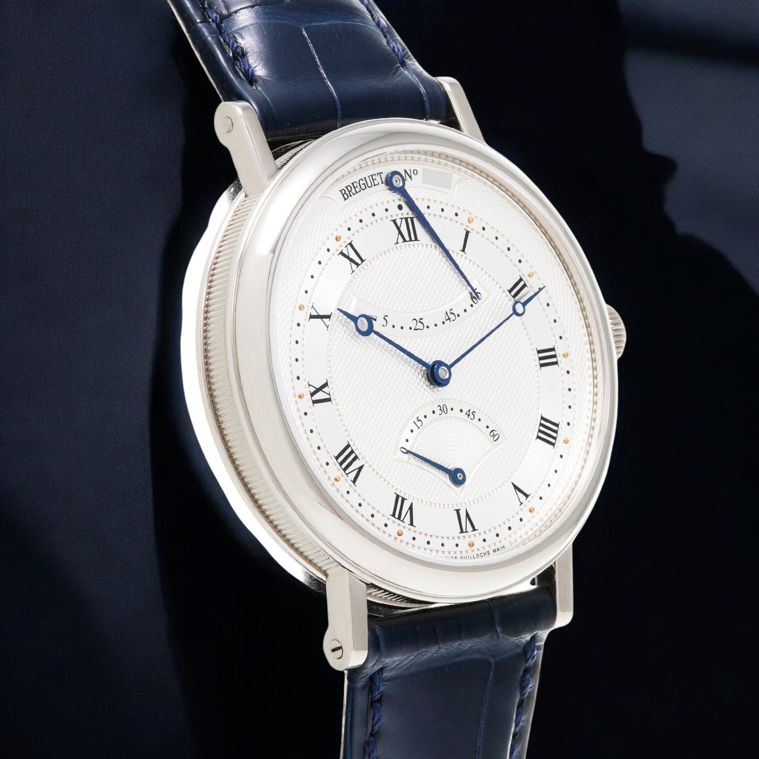 Classique Retrograde Seconds 18K White Gold / Deployant