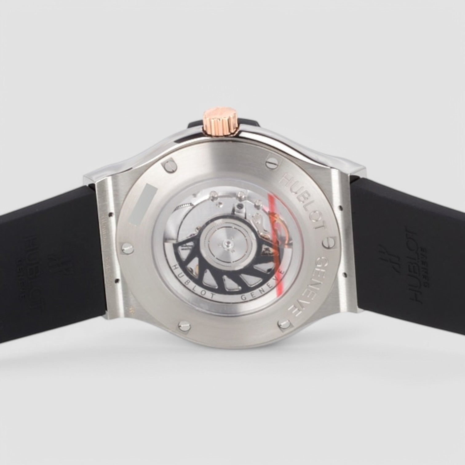 Classic Fusion Black Dial Black Rubber Men's Watch