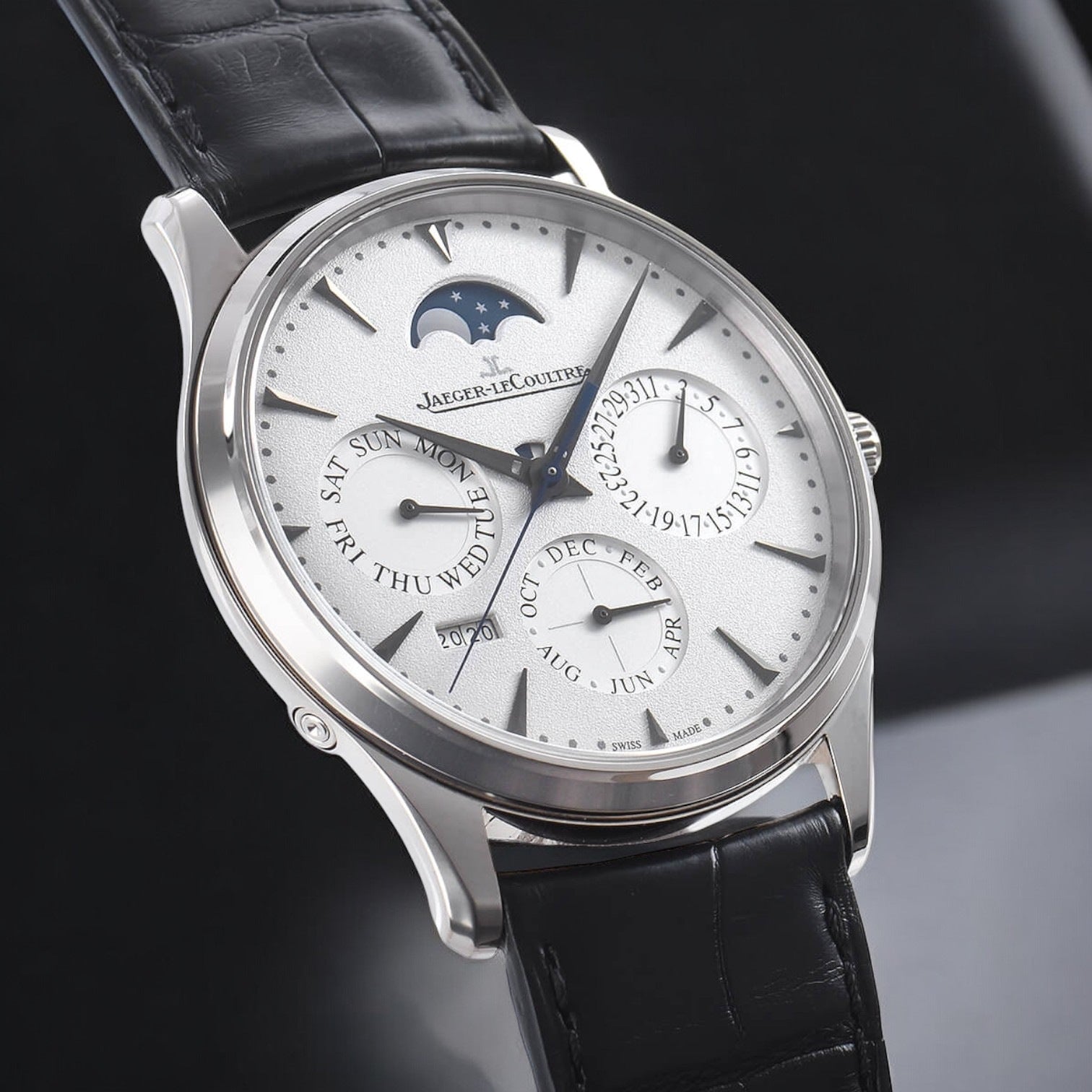 Master Ultra Thin Perpetual Calendar 18k White Gold