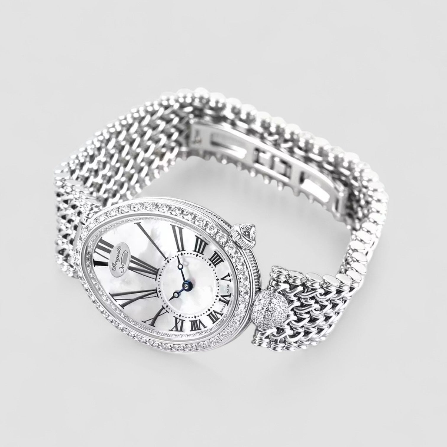 Reine de Naples 8928 White Gold Women's Watch