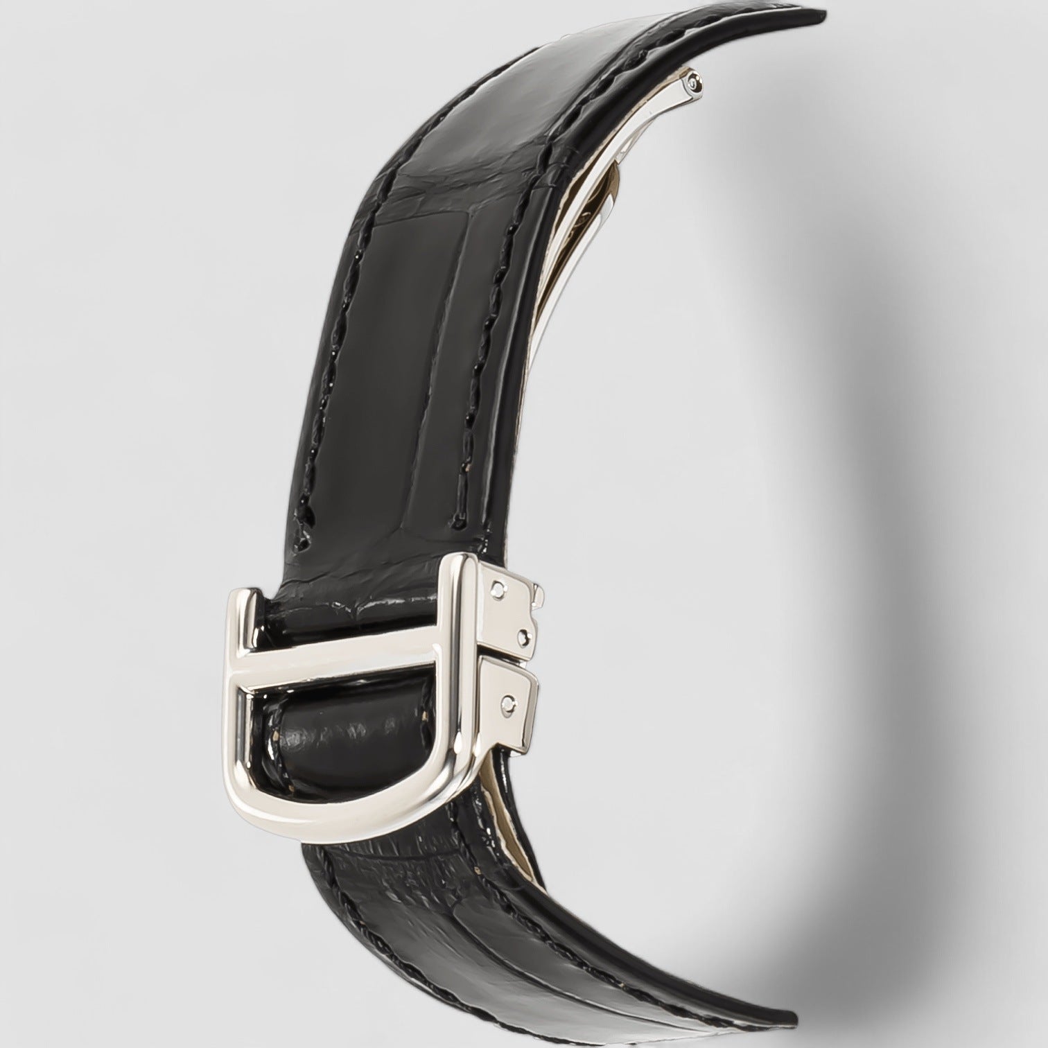 RONDE LOUIS CARTIER WHITE GOLD QUARTZ