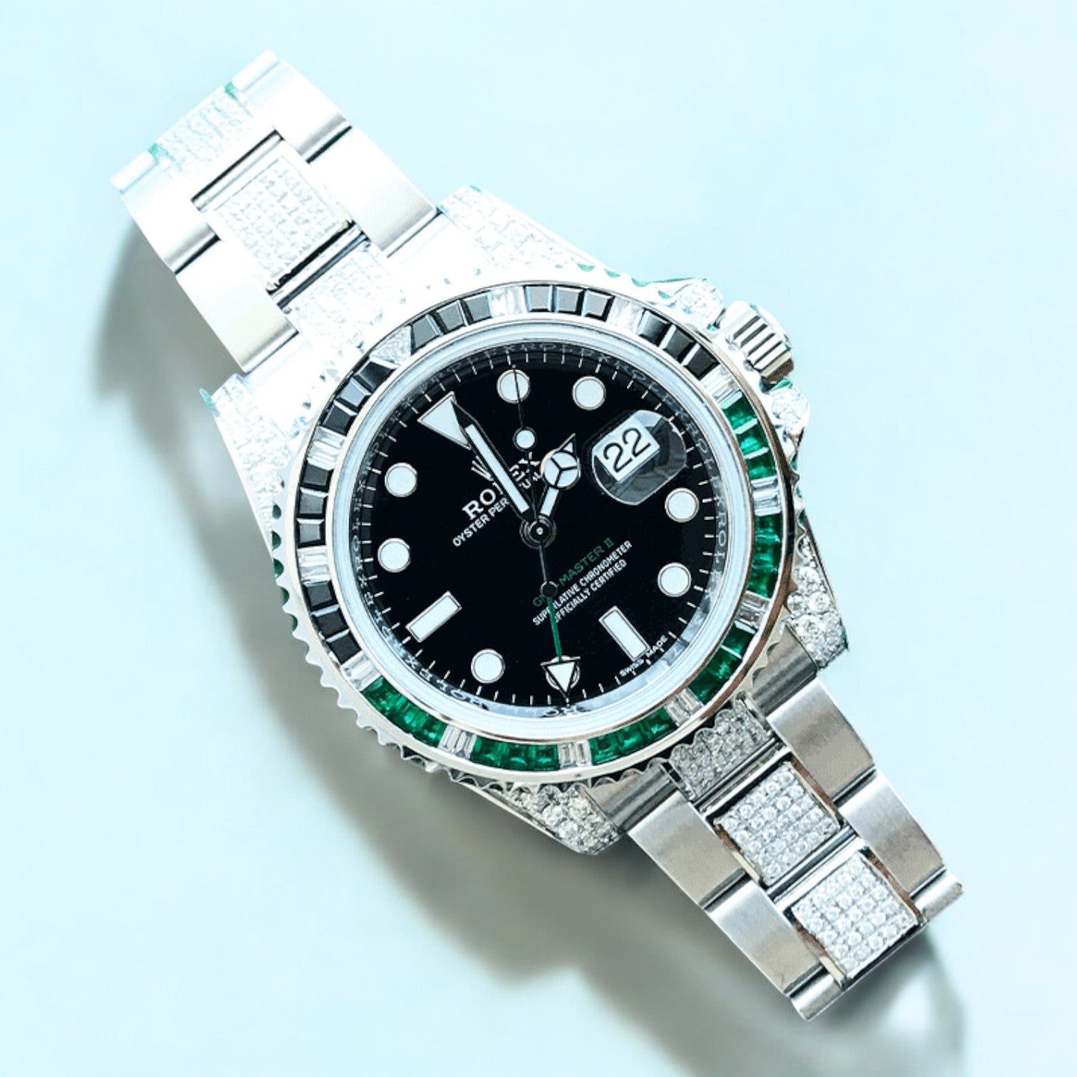 GMT-Master II – 40 mm – Oyster – Custom Diamond-Set - Iced Out