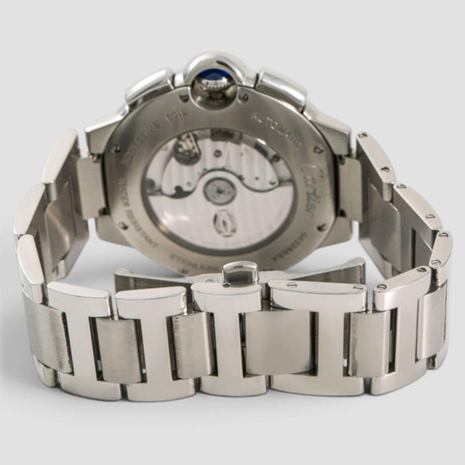 Ballon Bleu Chronograph Automatic Black Dial Men's Watch 44mm