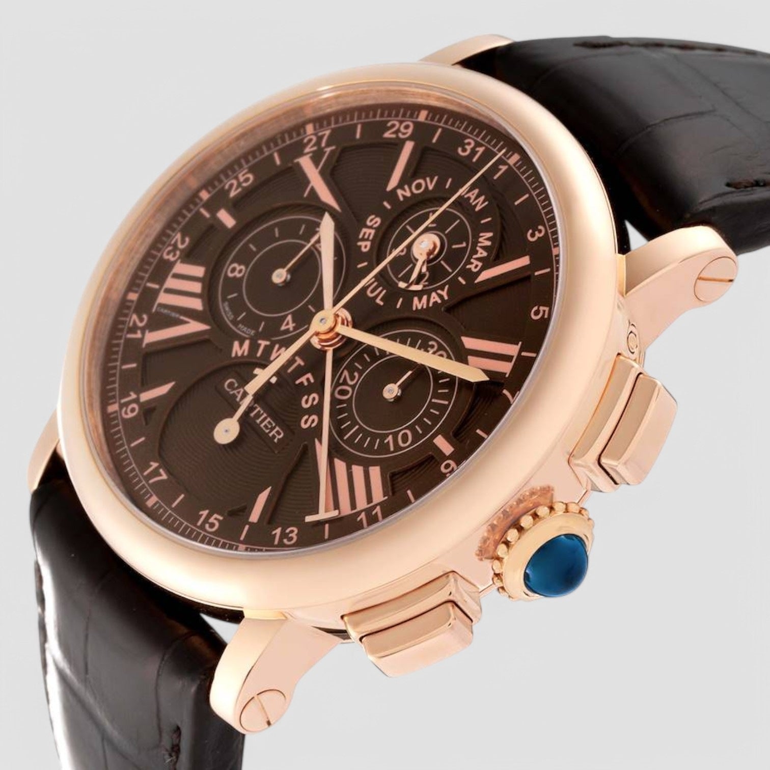 Rotonde De Cartier 42MM 18K Pink Gold