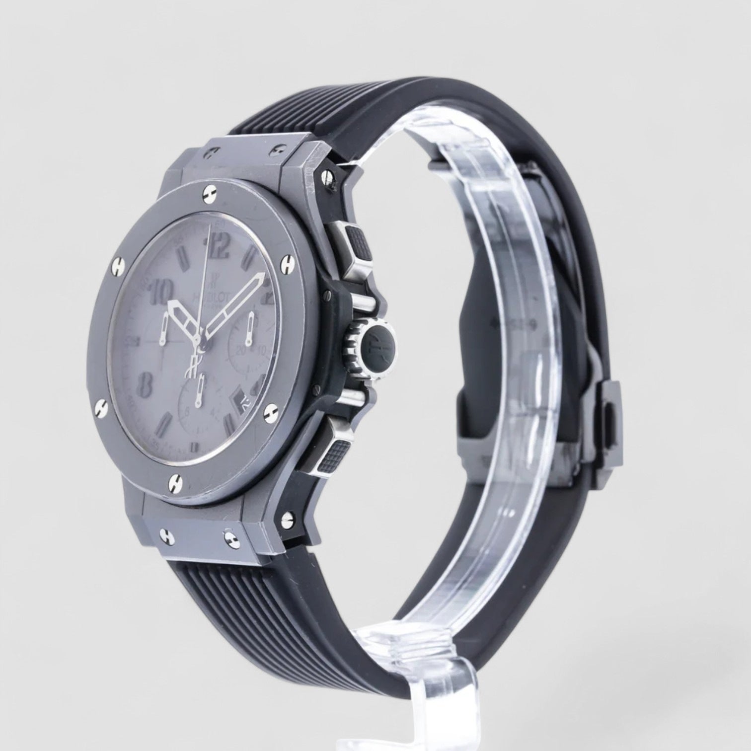 Big Bang Matte Grey Dial Black Men's Watch