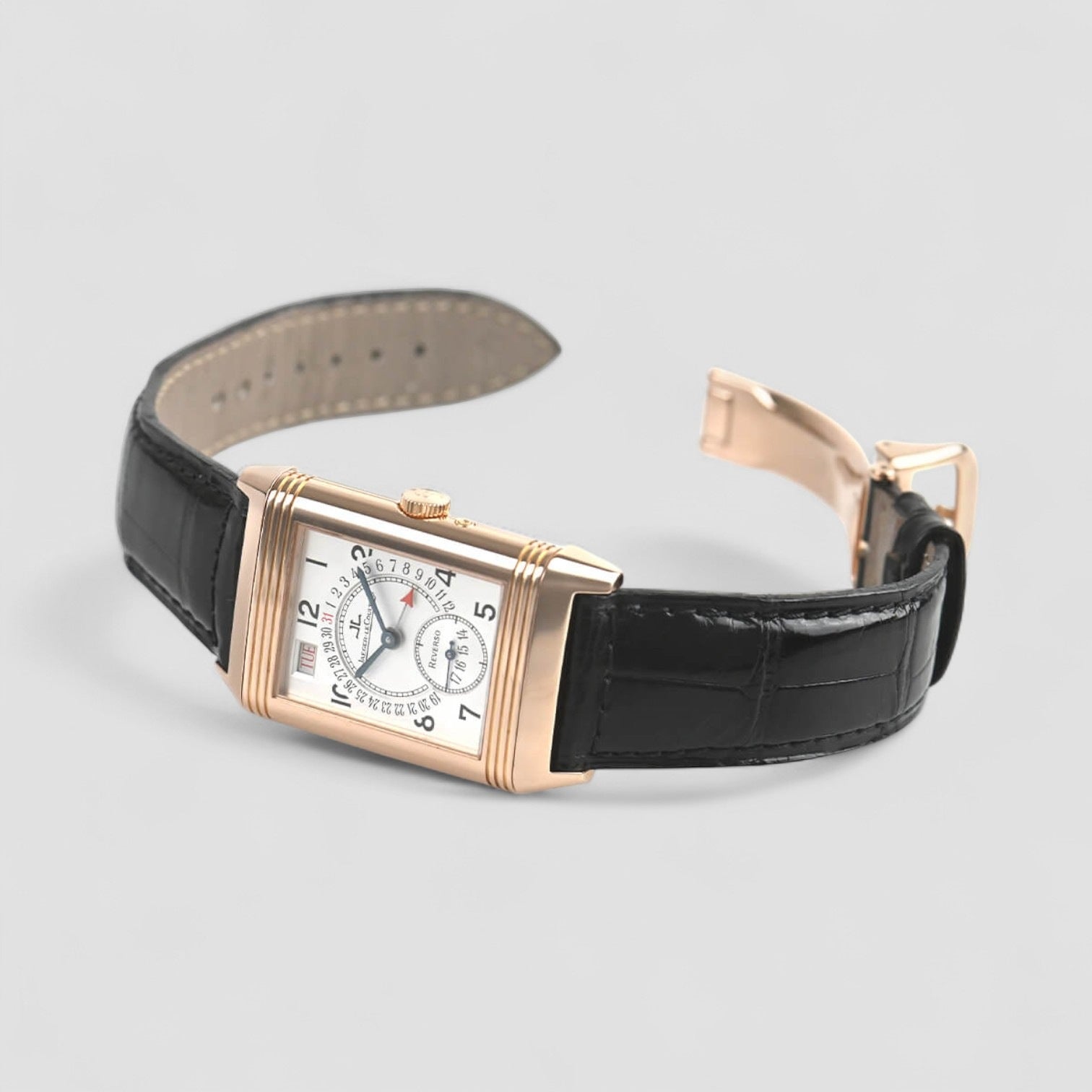 Reverso Calendar Date 18K Rose Gold