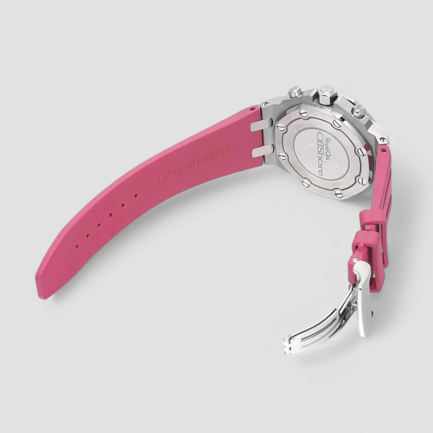 Royal Oak Offshore Chronograph Automatic Diamond Pink Dial Ladies Watch