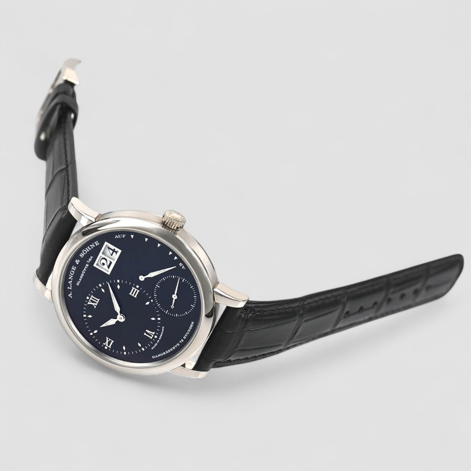 Grand Lange 1 18K White Gold Black Dial