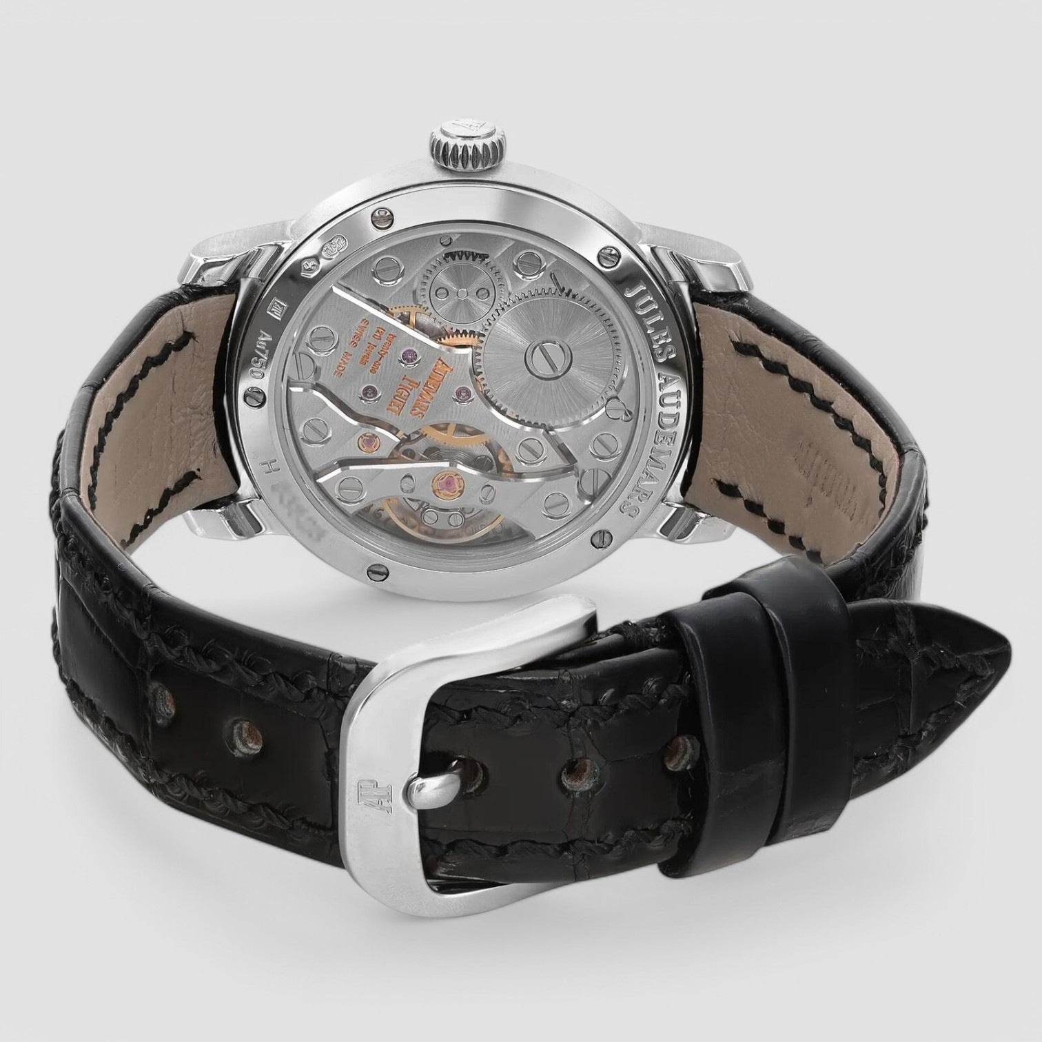 Jules 18K White Gold Silver Dial Watch