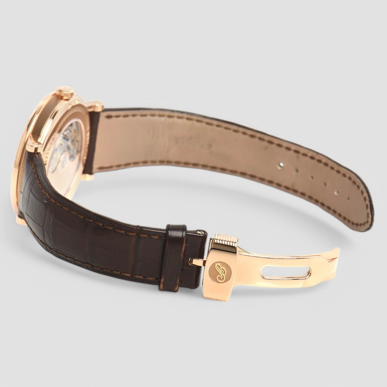 Classique Moonphase 18K Rose Gold Enamel Dial