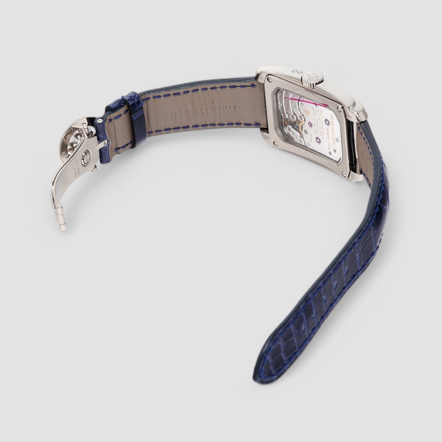 Gondolo 8 Day Manual Wind Blue Dial 18K White Gold